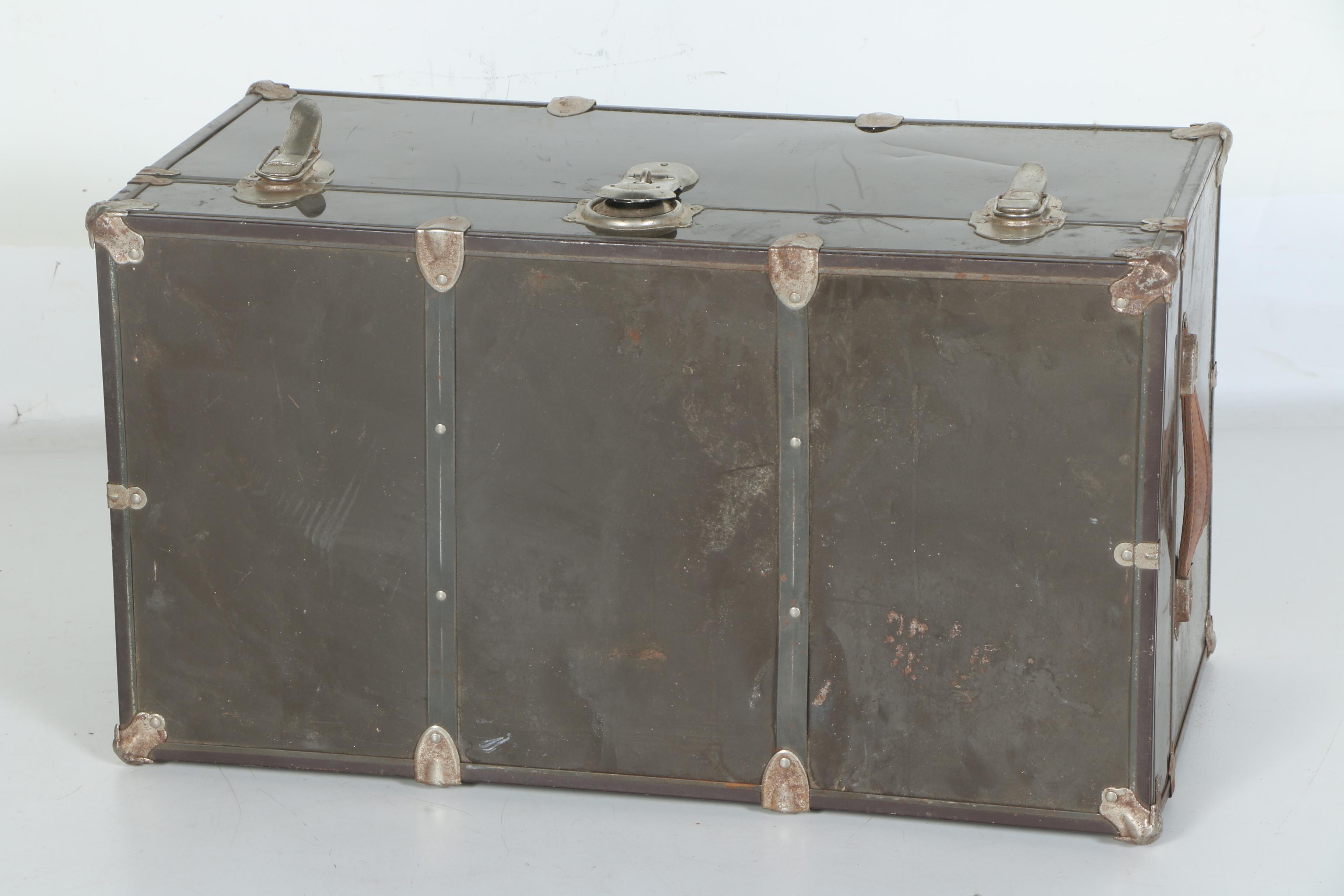 Vintage Metal Foot Locker