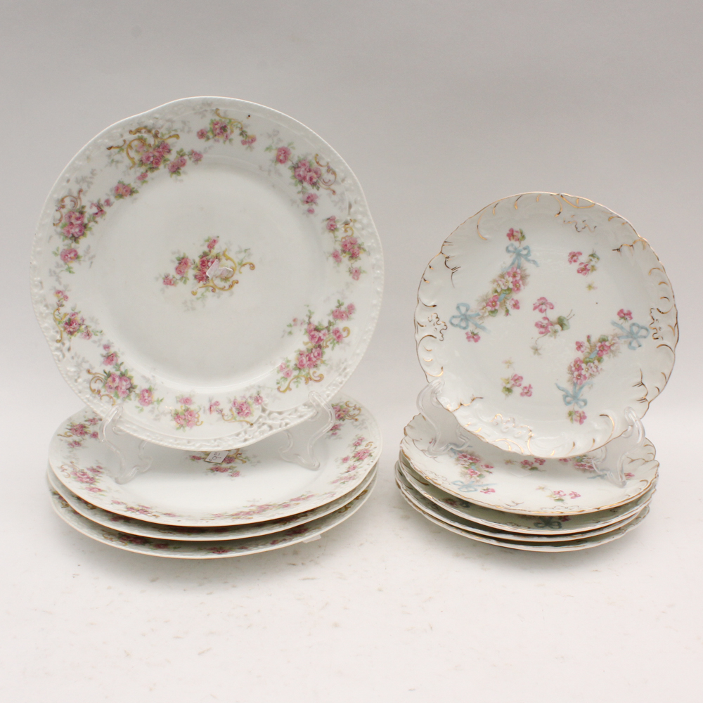 Zeh, Scherzer & Co. and Rudolf Wächter Bavarian Porcelain Plates