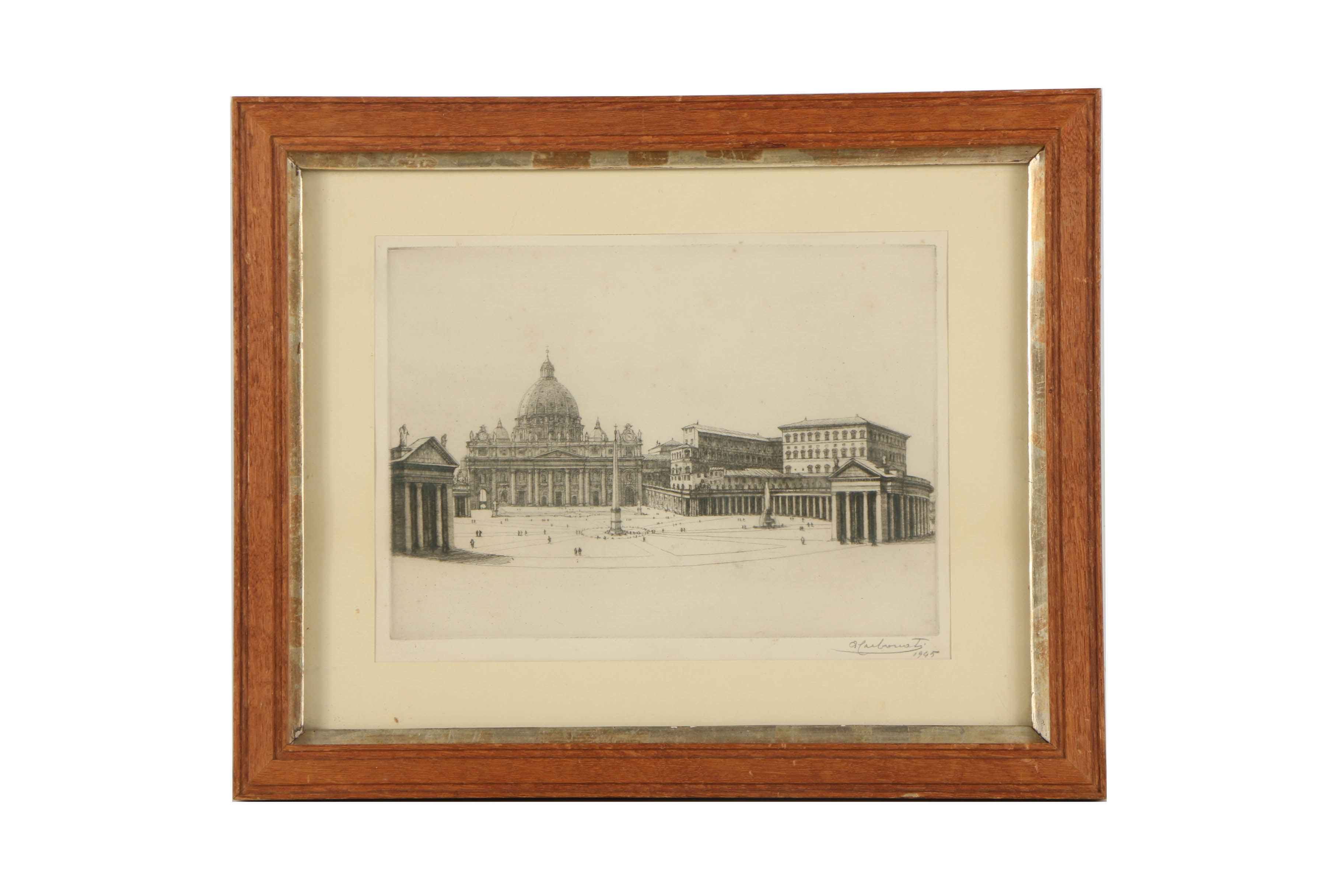 Antonio Carbonati Etchings on Paper of Rome