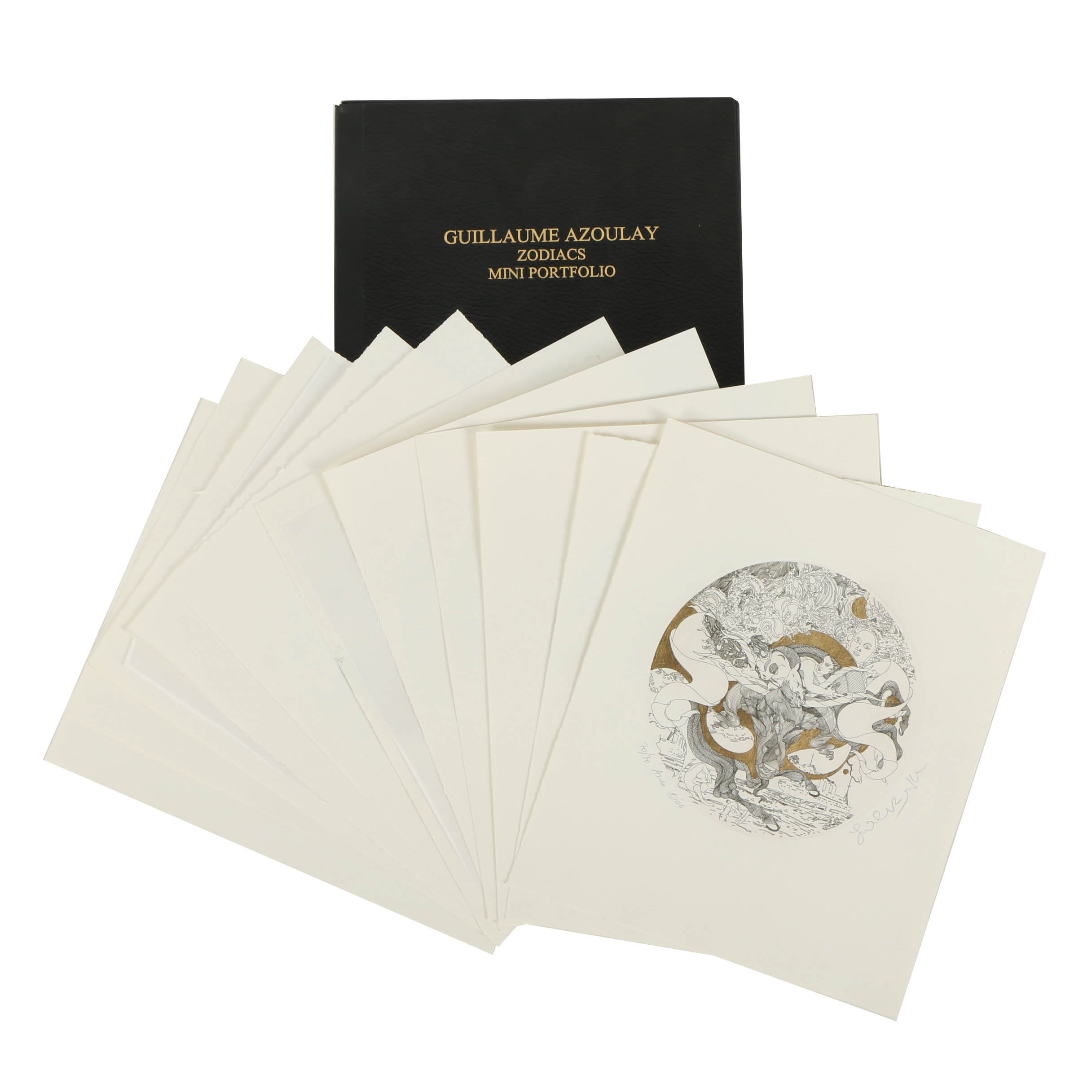 Guillaume Azoulay Portfolio of Embellished Zodiac Etchings