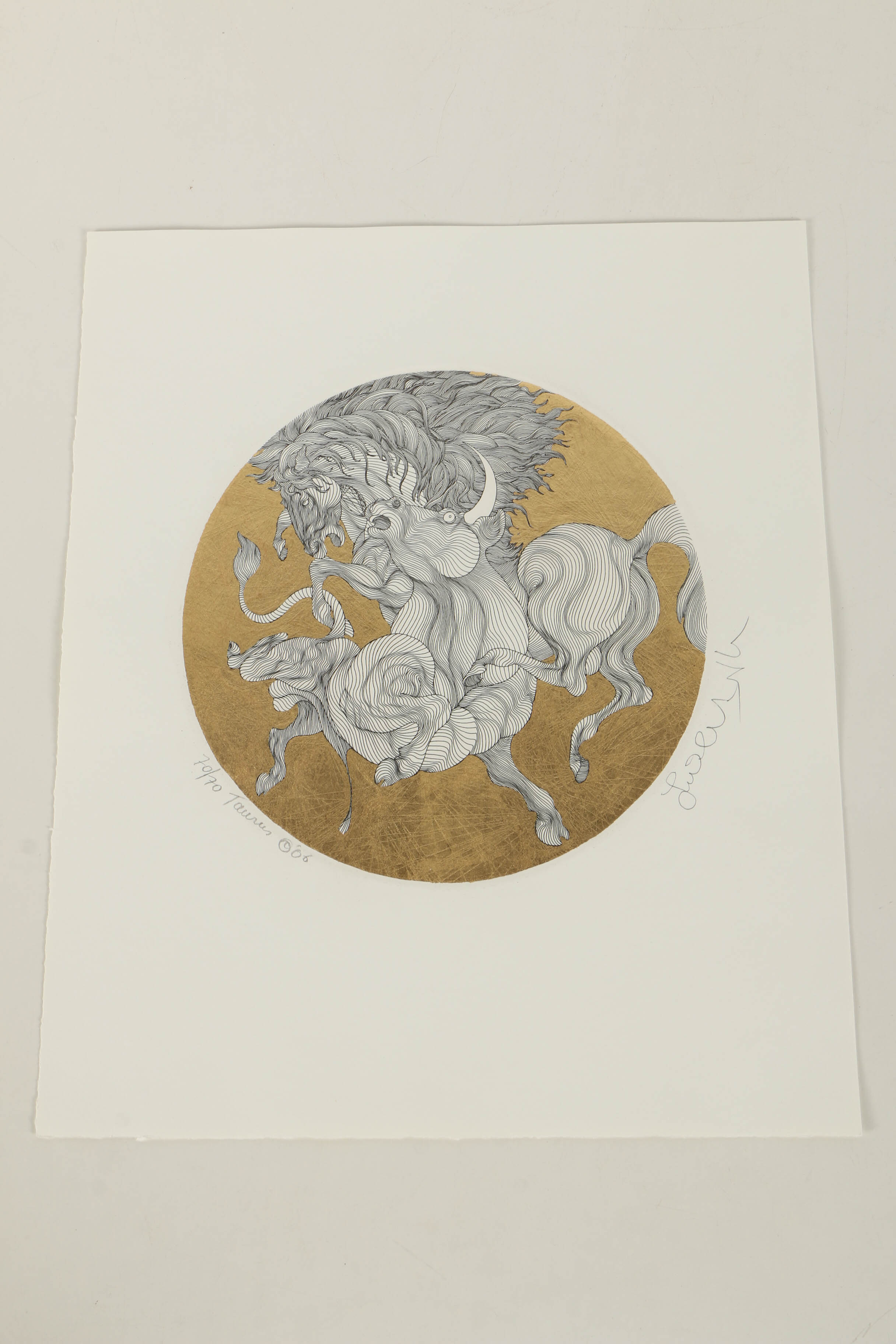Guillaume Azoulay Portfolio of Embellished Zodiac Etchings