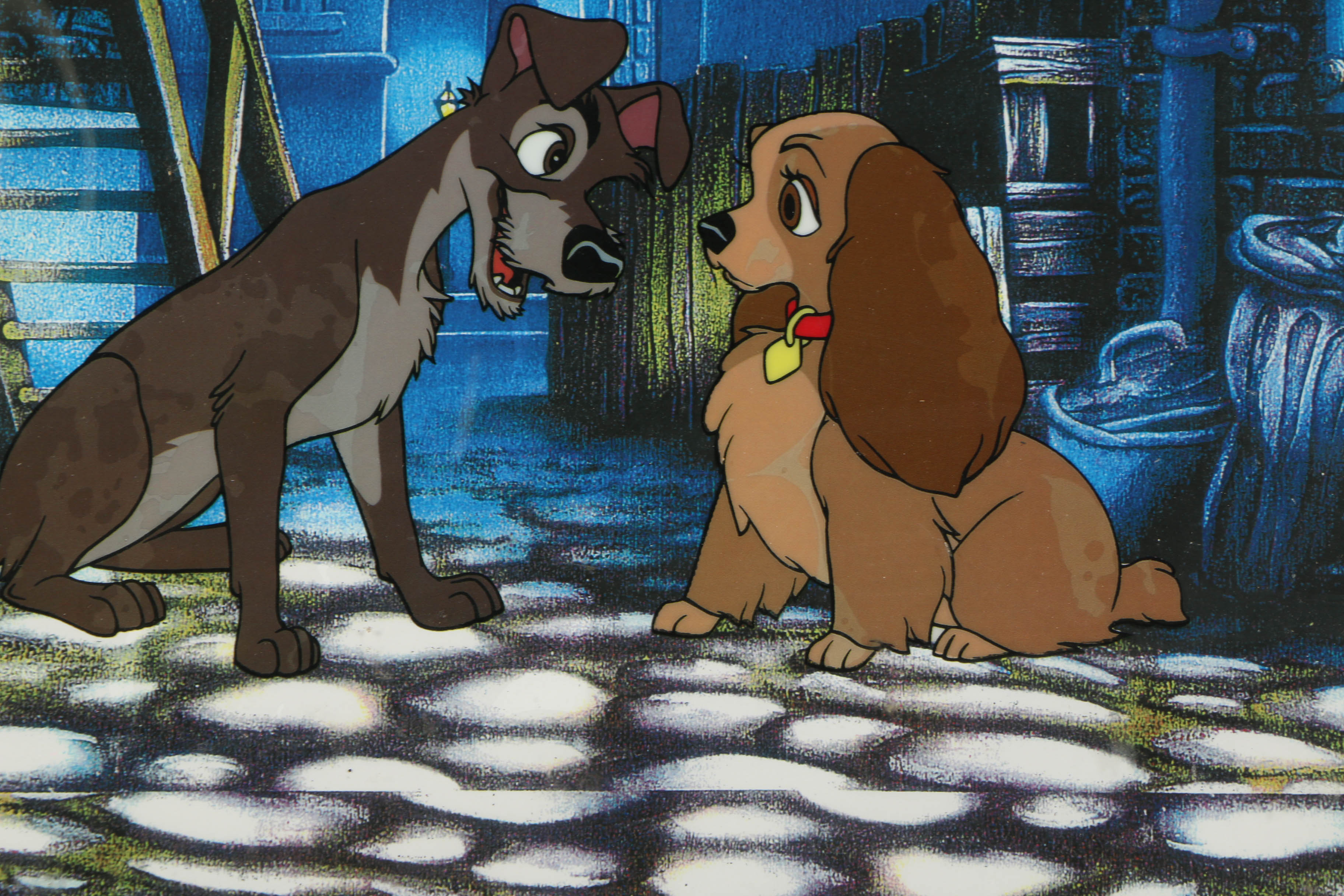 Disney Animation Sericel after a Still from "Lady and the Tramp"