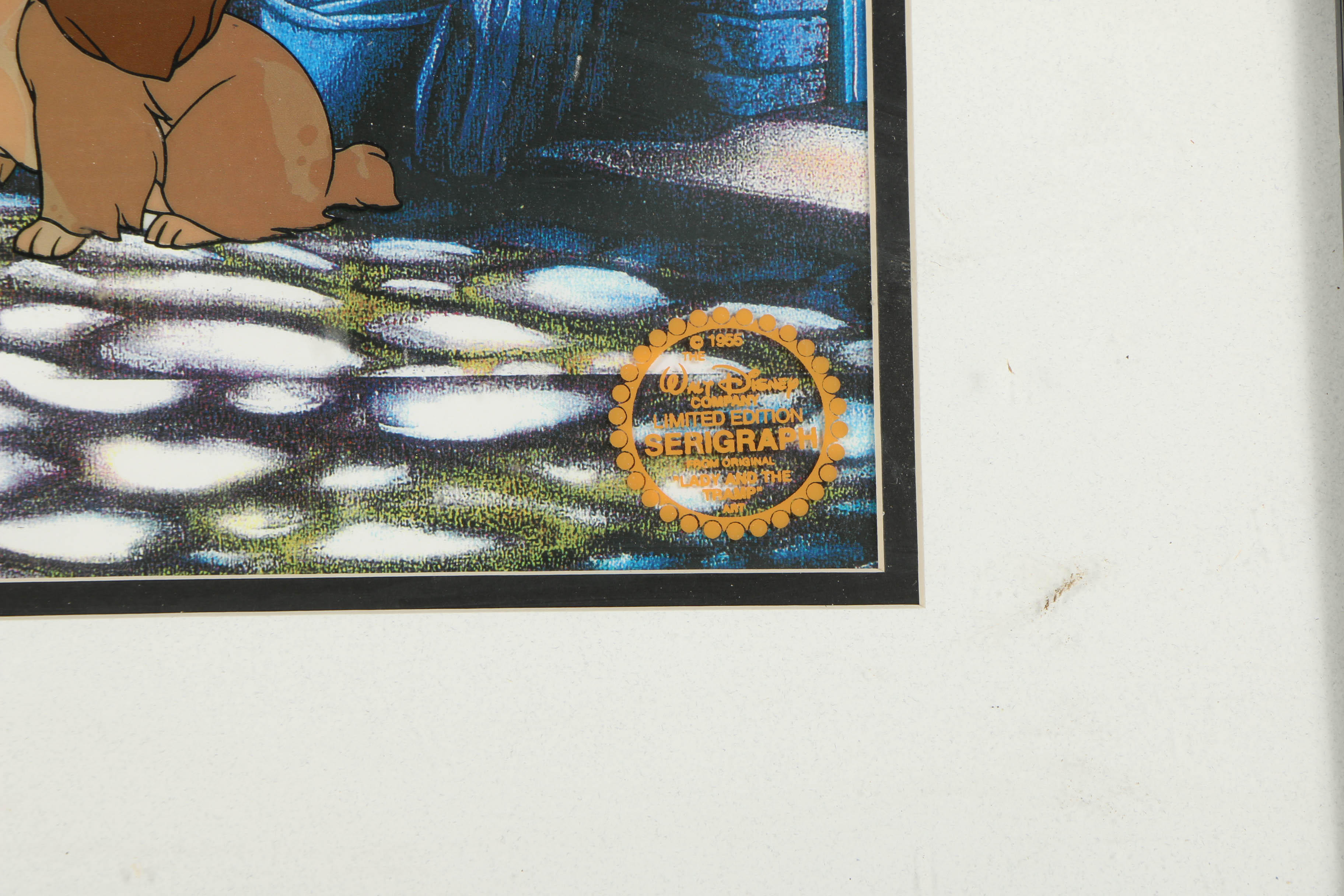 Disney Animation Sericel after a Still from "Lady and the Tramp"