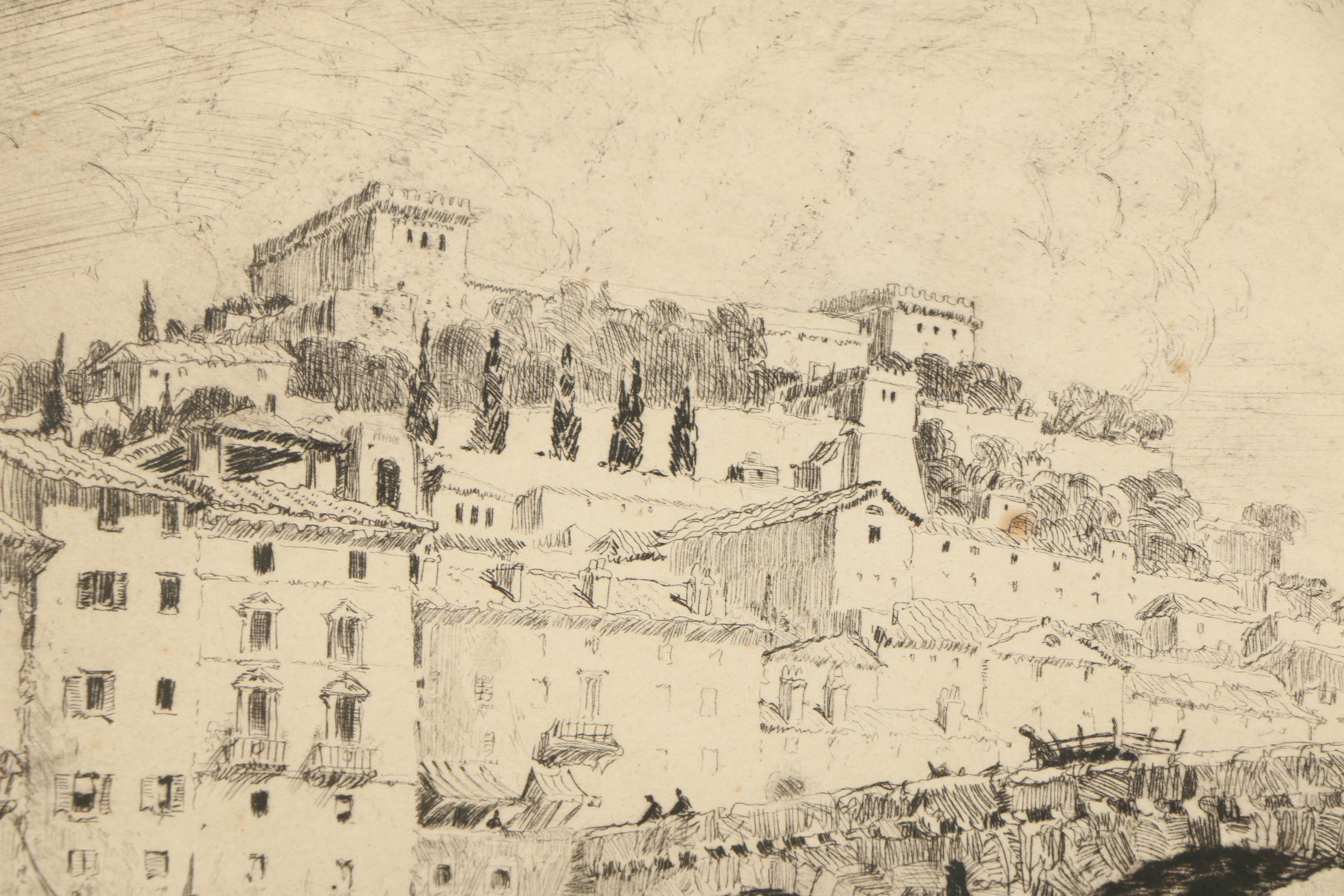Harold Field Kellogg Etching "Verona"