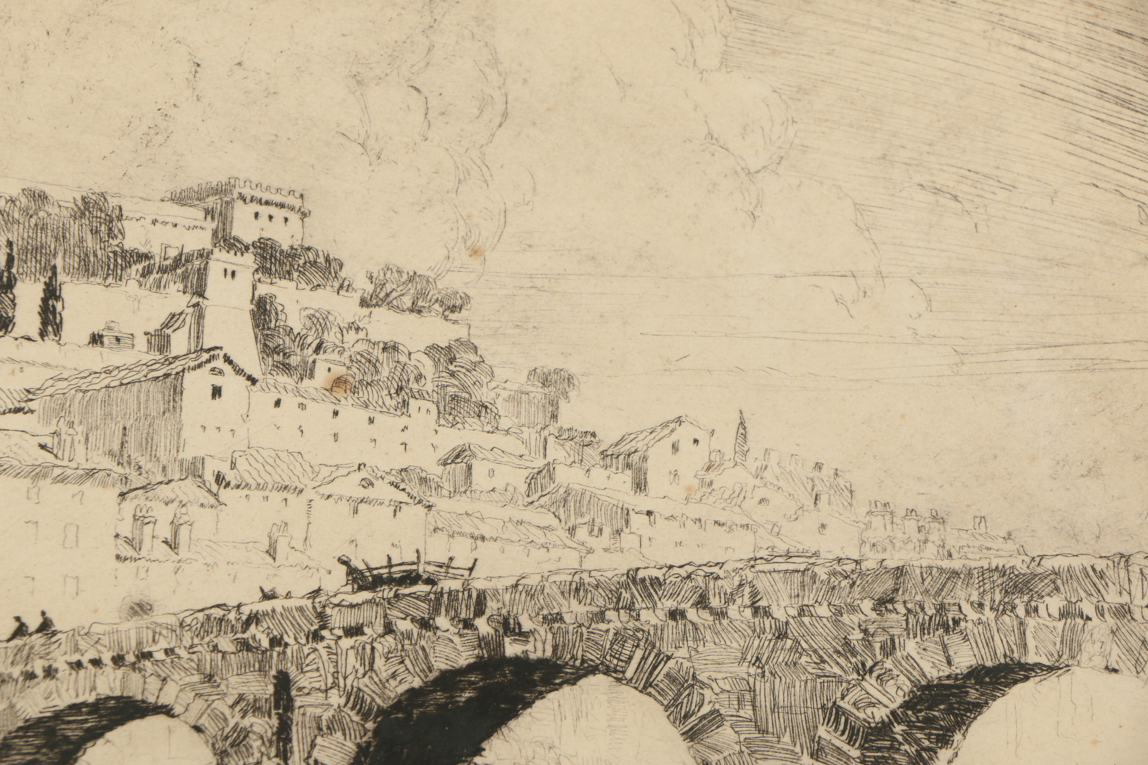 Harold Field Kellogg Etching "Verona"