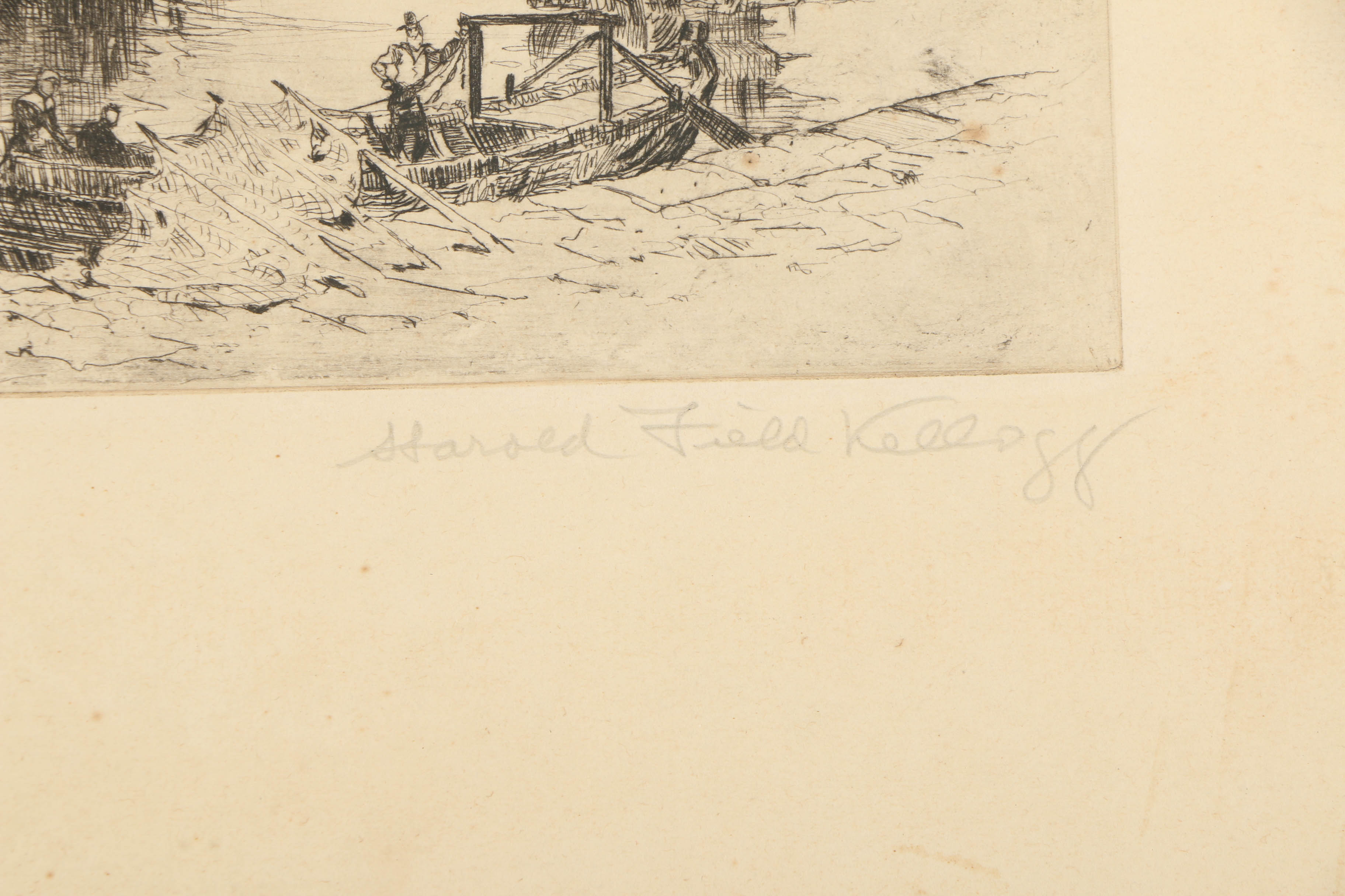 Harold Field Kellogg Etching "Verona"