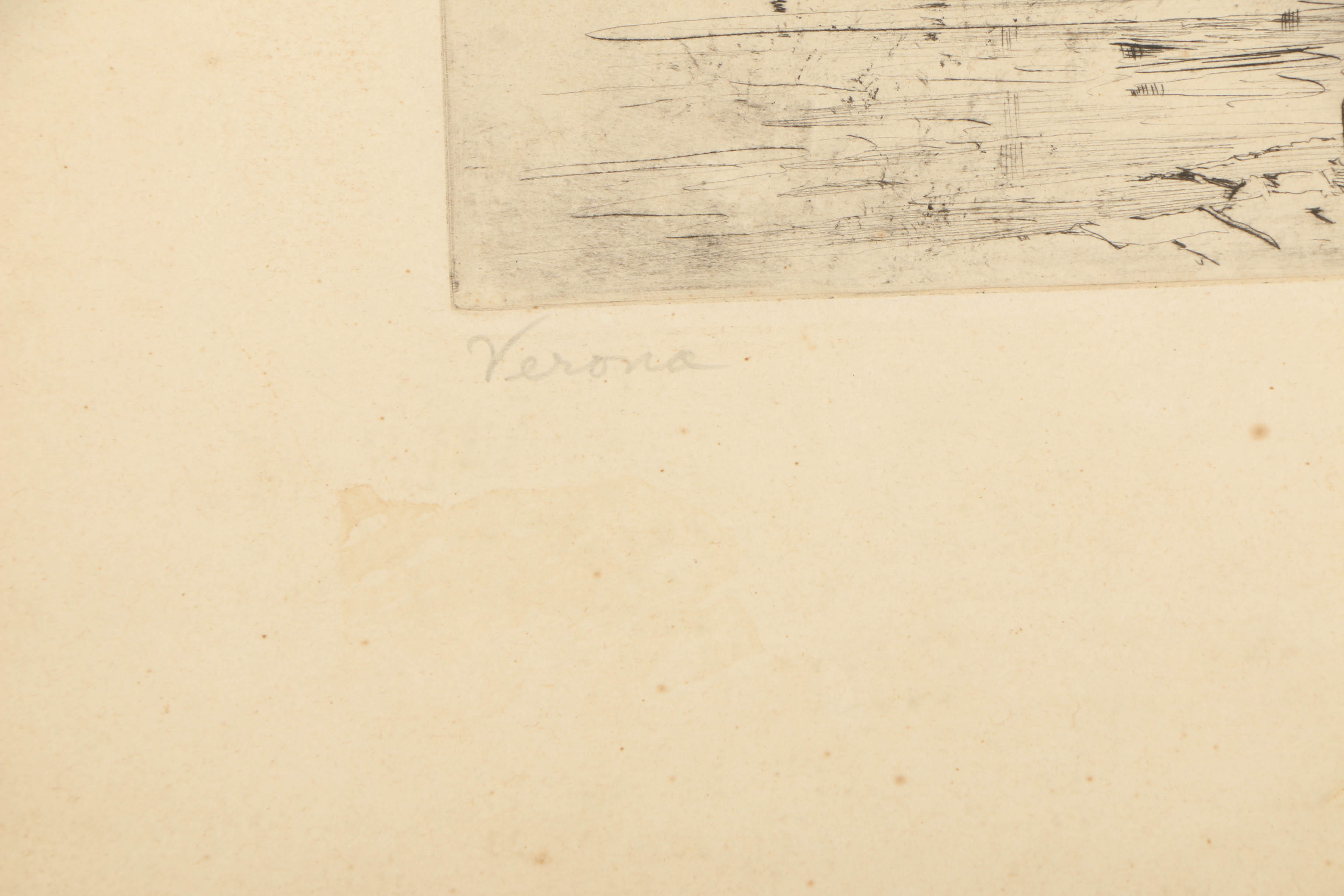 Harold Field Kellogg Etching "Verona"