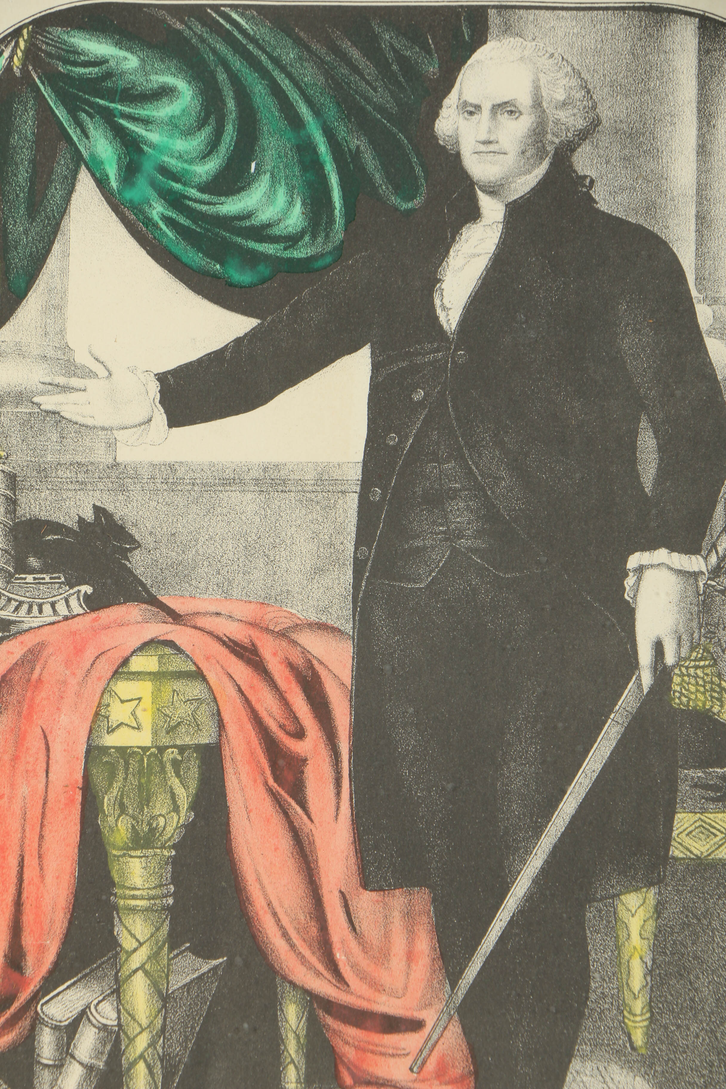 Hand-Colored Mezzograph Print After Nathaniel Currier