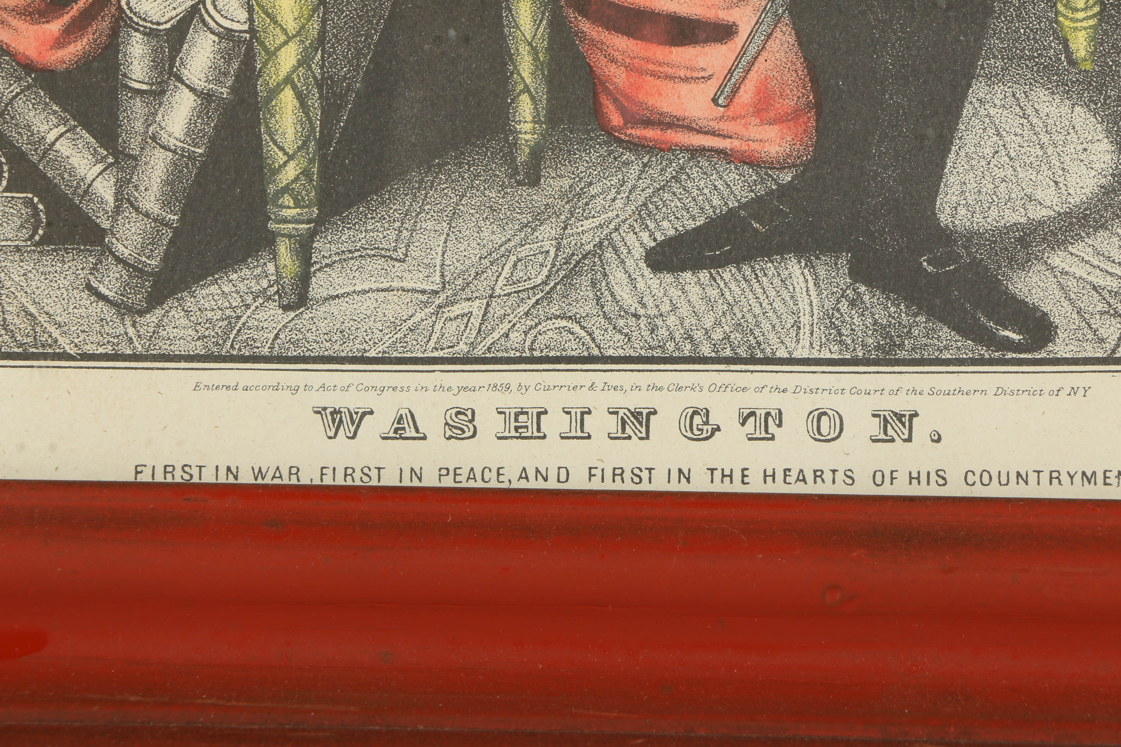 Hand-Colored Mezzograph Print After Nathaniel Currier