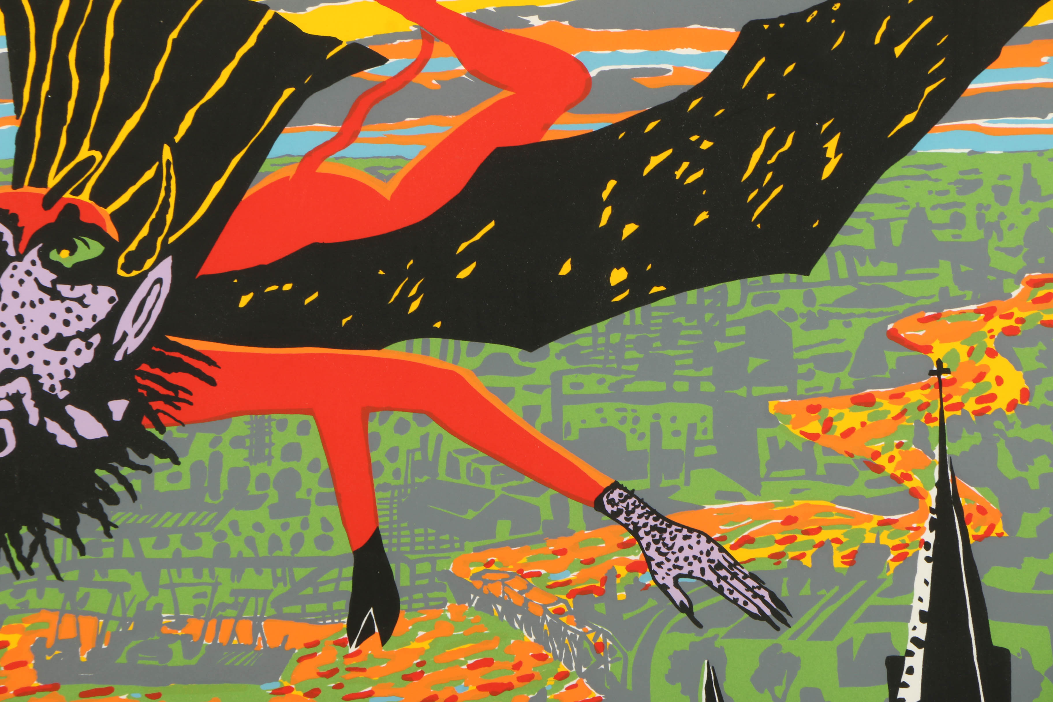 Robert Warrens Serigraph "Lucifer Hovering"