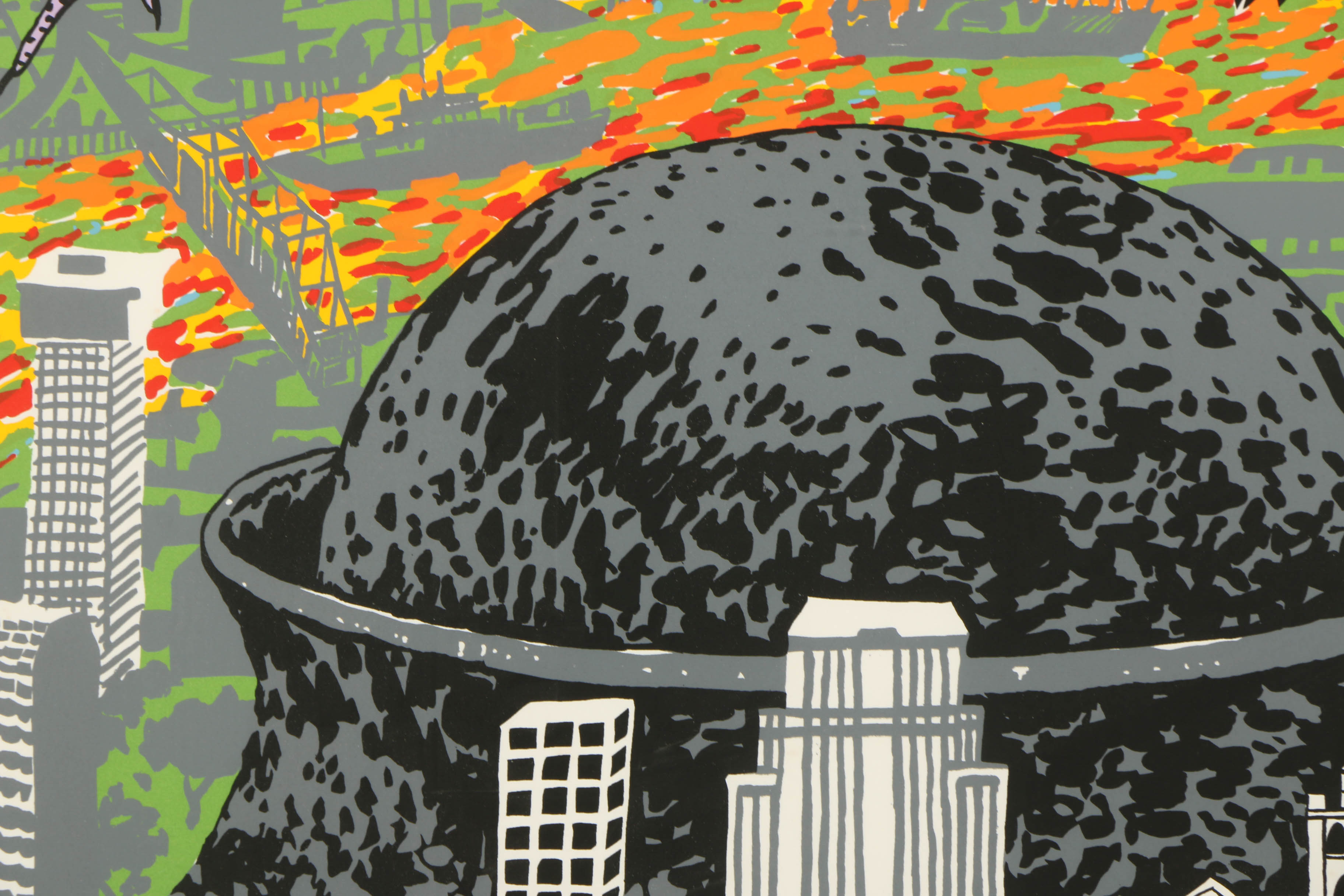 Robert Warrens Serigraph "Lucifer Hovering"