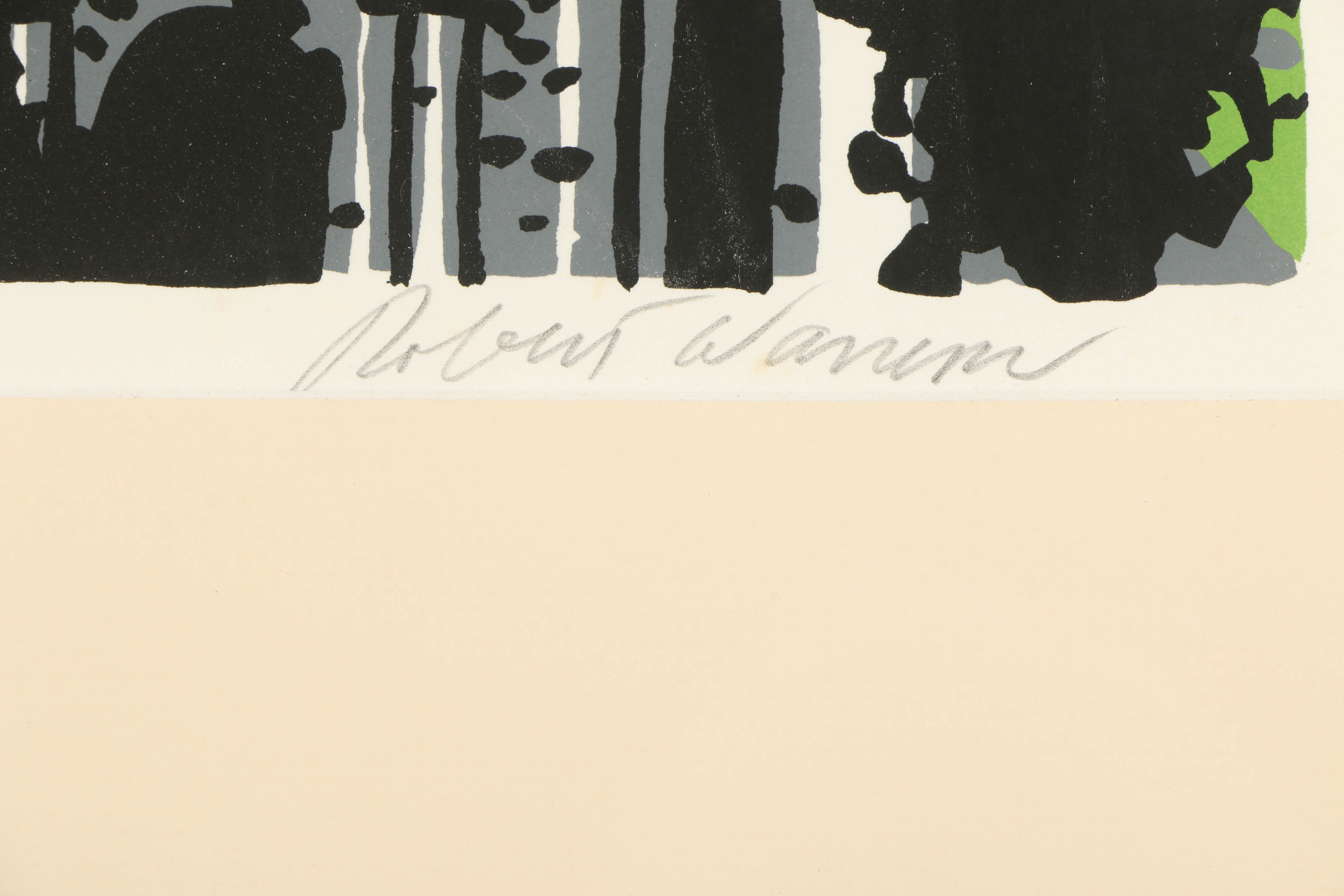 Robert Warrens Serigraph "Lucifer Hovering"