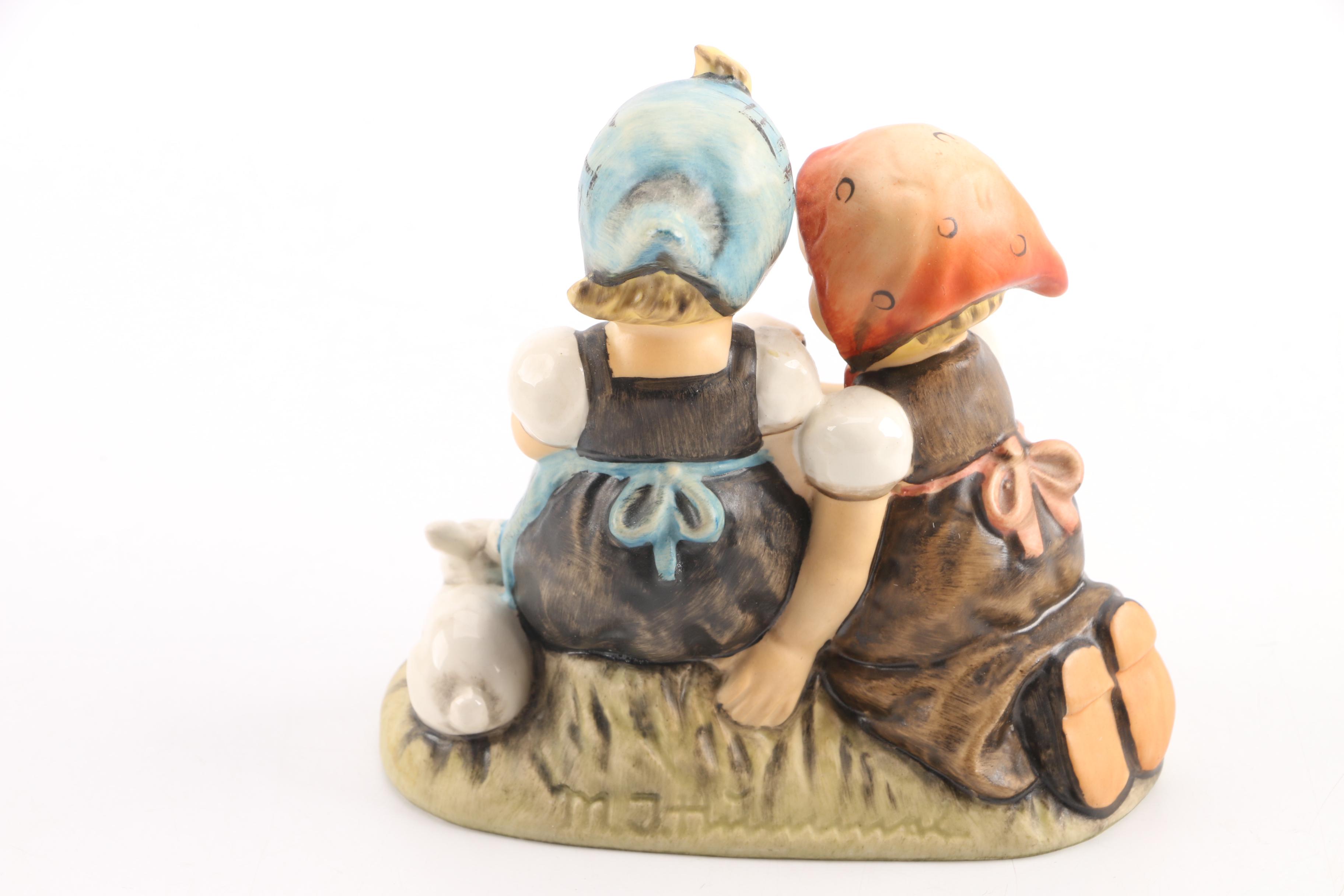 Vintage Hummel Porcelain Figurines Featuring "Easter Time"