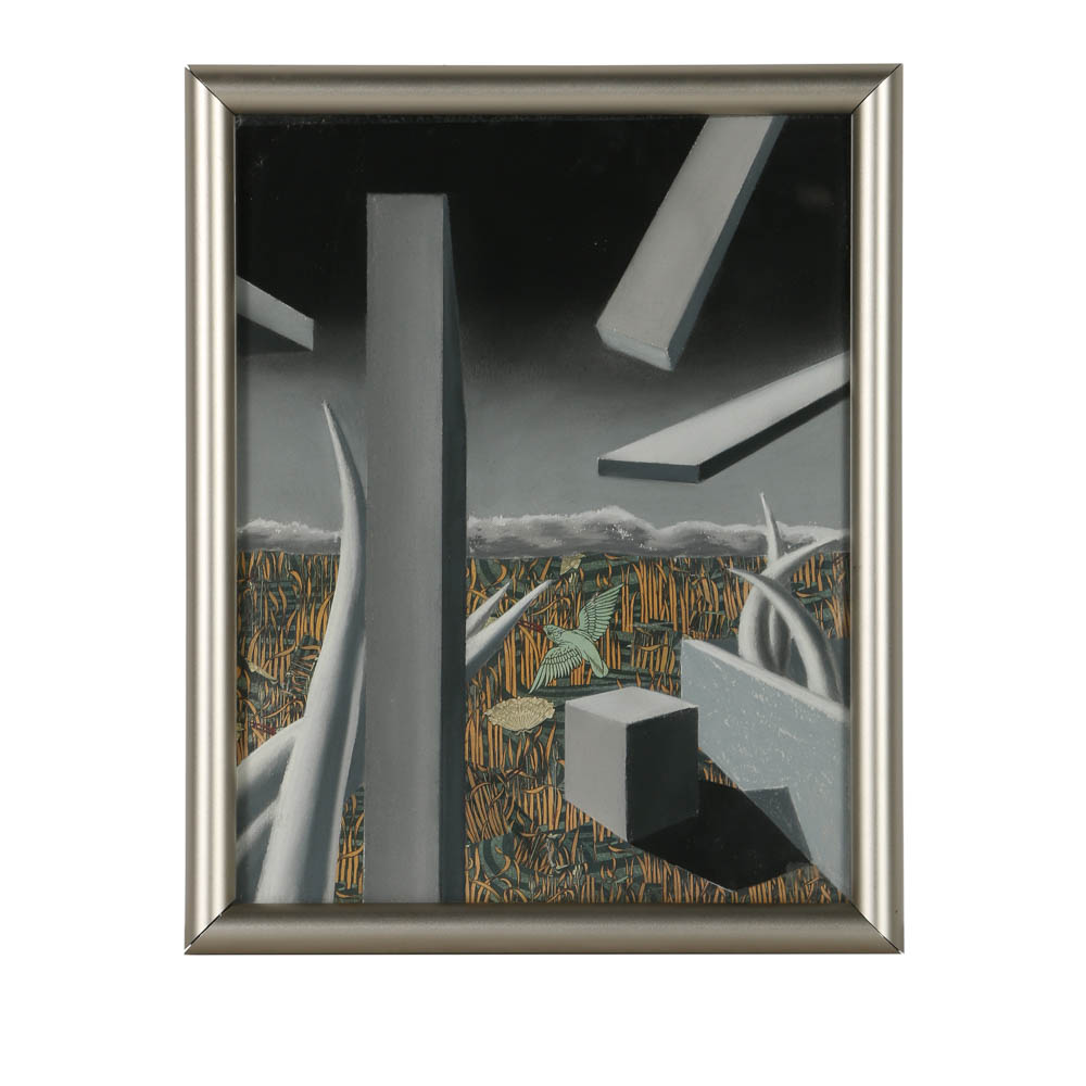 Terri Priest Mixed Media on Paper "It Won't Take Long"