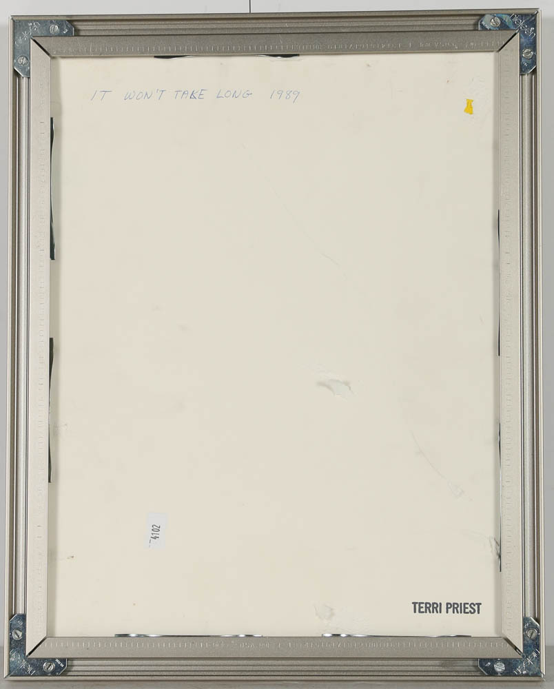 Terri Priest Mixed Media on Paper "It Won't Take Long"