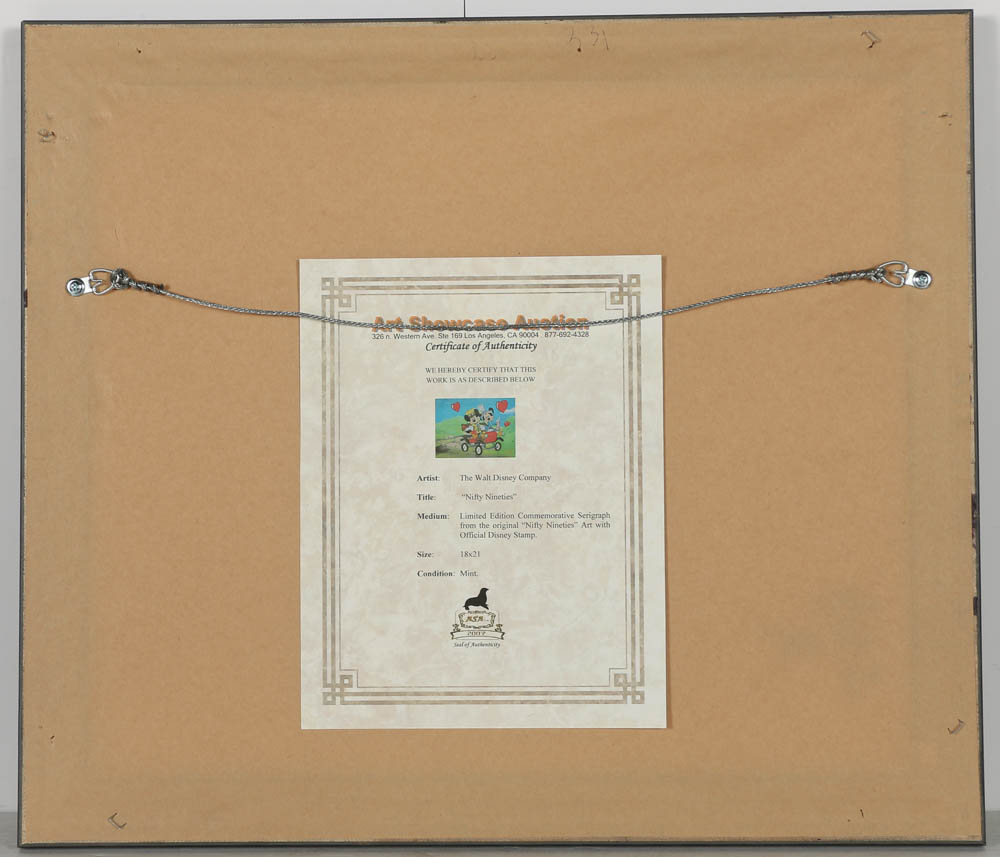 Disney Animation Sericel after a Still from "Nifty Nineties"