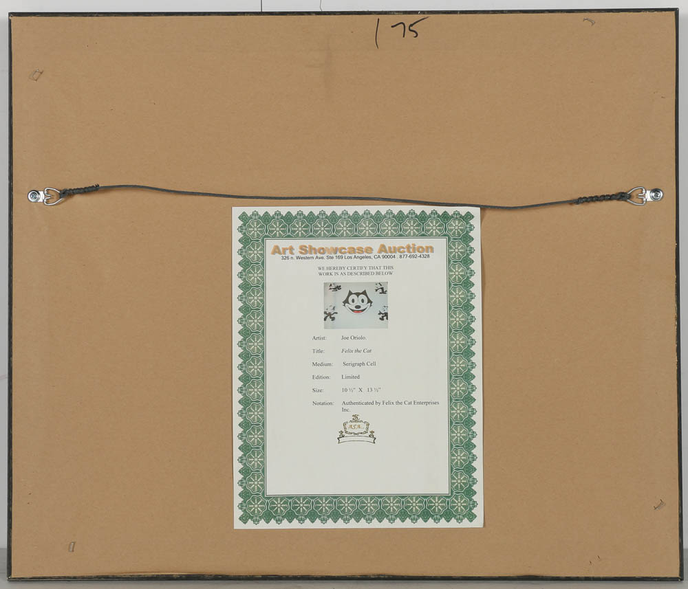 Serigraph on Celluloid Acetate After Joe Oriolo's Cartoon "Felix the Cat"