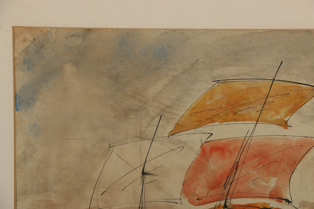 Mid 20th Century Watercolor Paintings