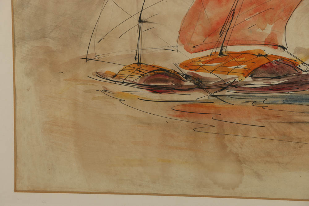 Mid 20th Century Watercolor Paintings