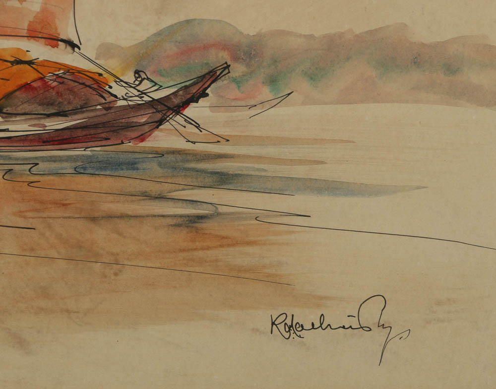 Mid 20th Century Watercolor Paintings