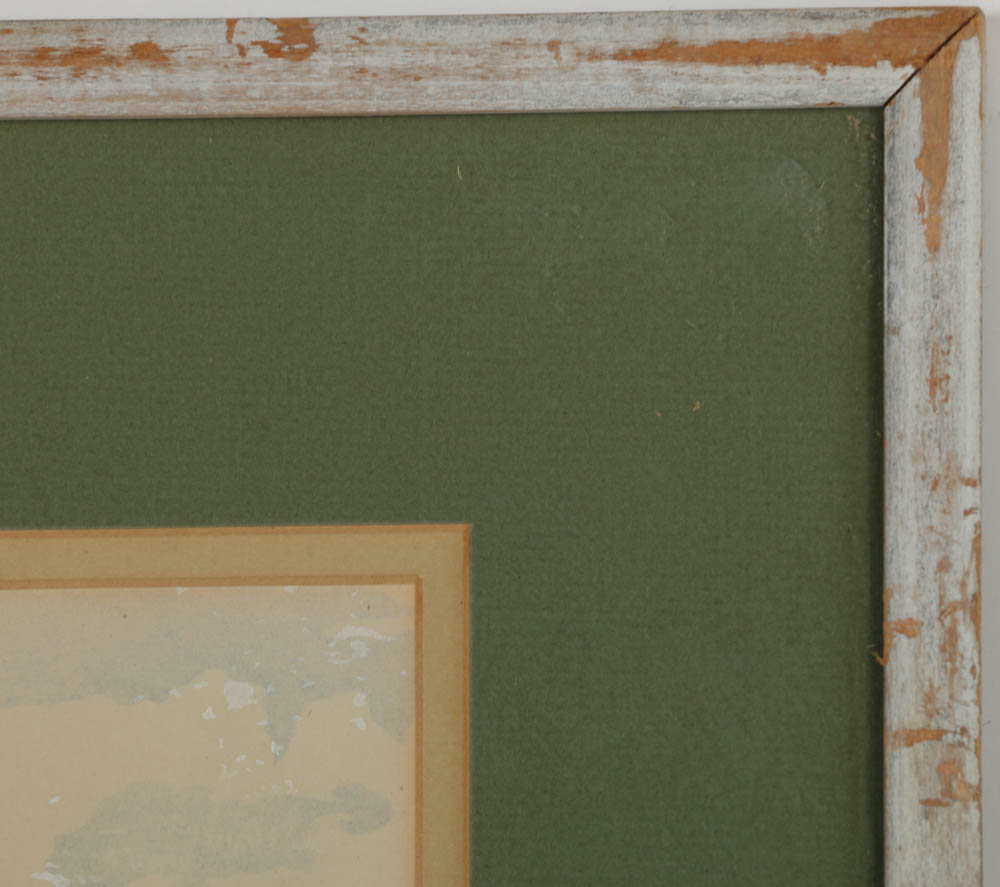 Watercolor Painting on Paper of a Viaduct