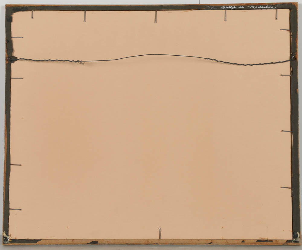 Watercolor Painting on Paper of a Viaduct