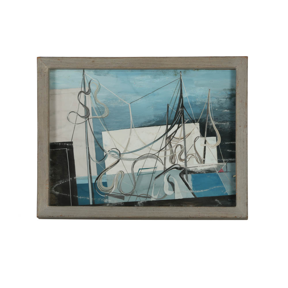 John Skolle Gouache Painting