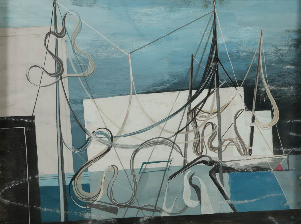 John Skolle Gouache Painting