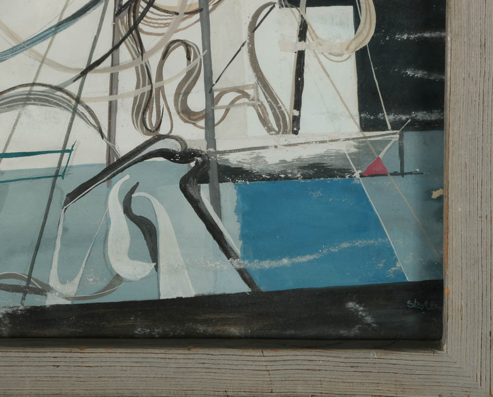 John Skolle Gouache Painting