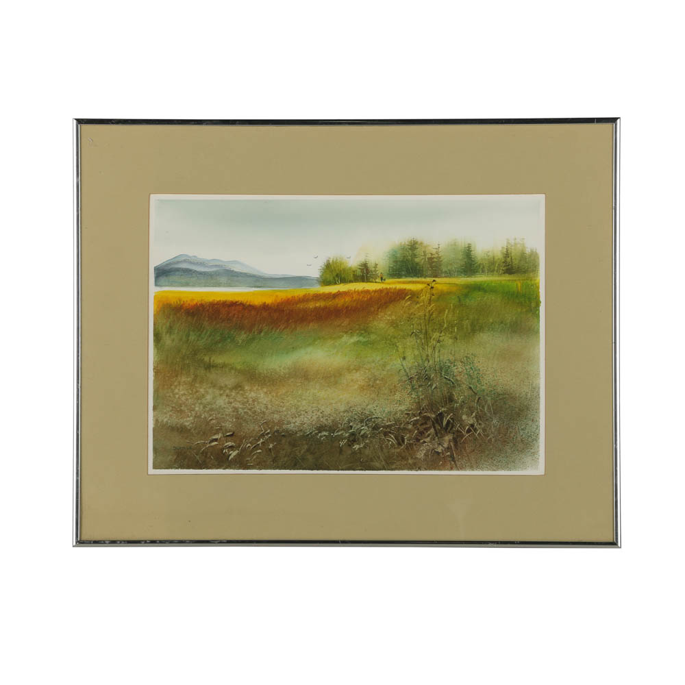 Joan Osborn Dunkle Watercolor Painting "The Hunter Coming In"