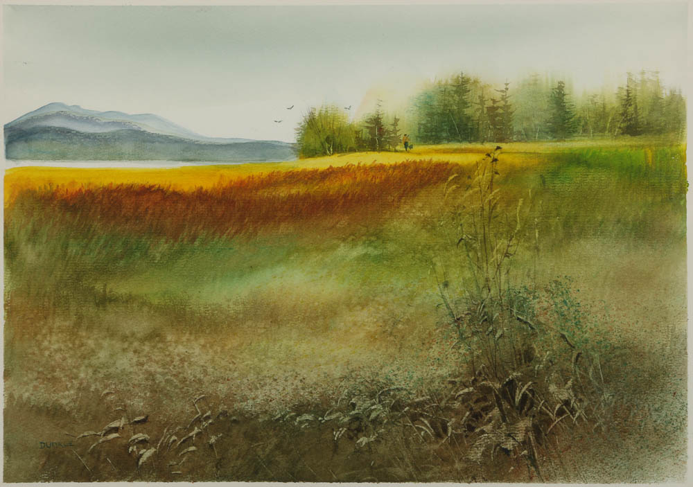 Joan Osborn Dunkle Watercolor Painting "The Hunter Coming In"