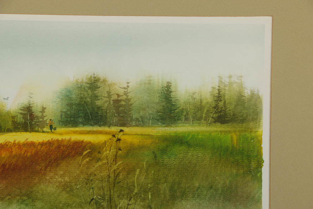 Joan Osborn Dunkle Watercolor Painting "The Hunter Coming In"