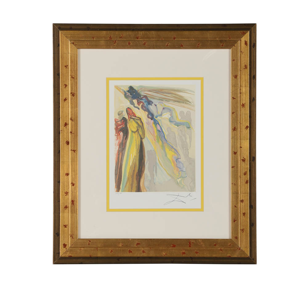 Offset Lithograph After Salvador Dalí "Paradiso - Canto XVI"