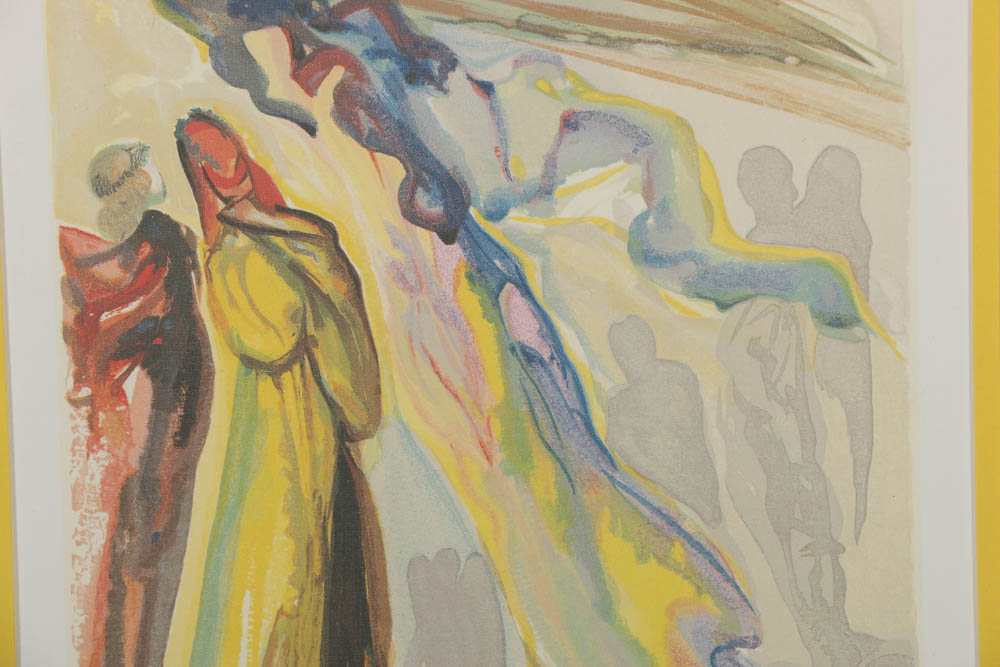 Offset Lithograph After Salvador Dalí "Paradiso - Canto XVI"