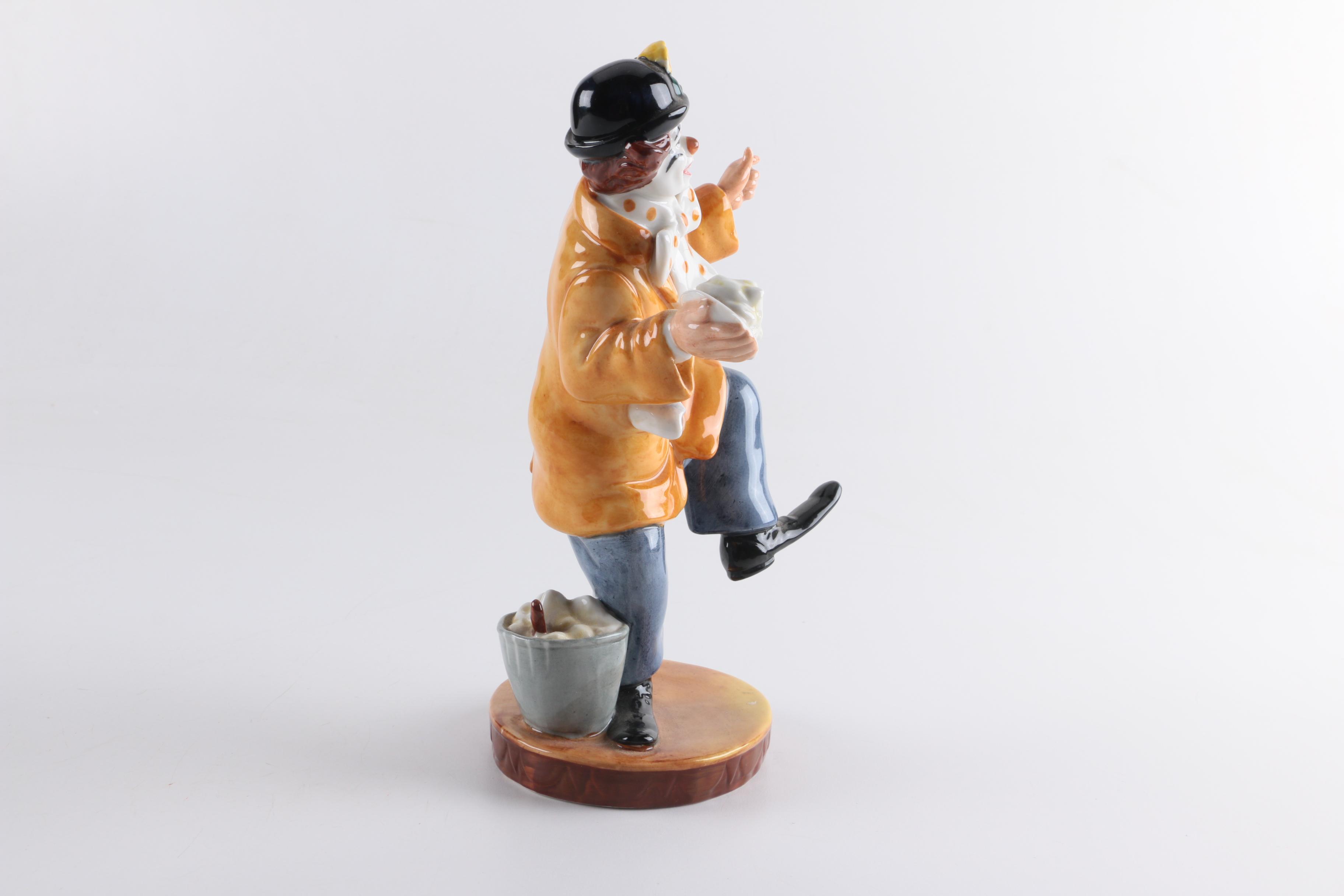 1978 Royal Doulton "The Clown" Porcelain Figurine