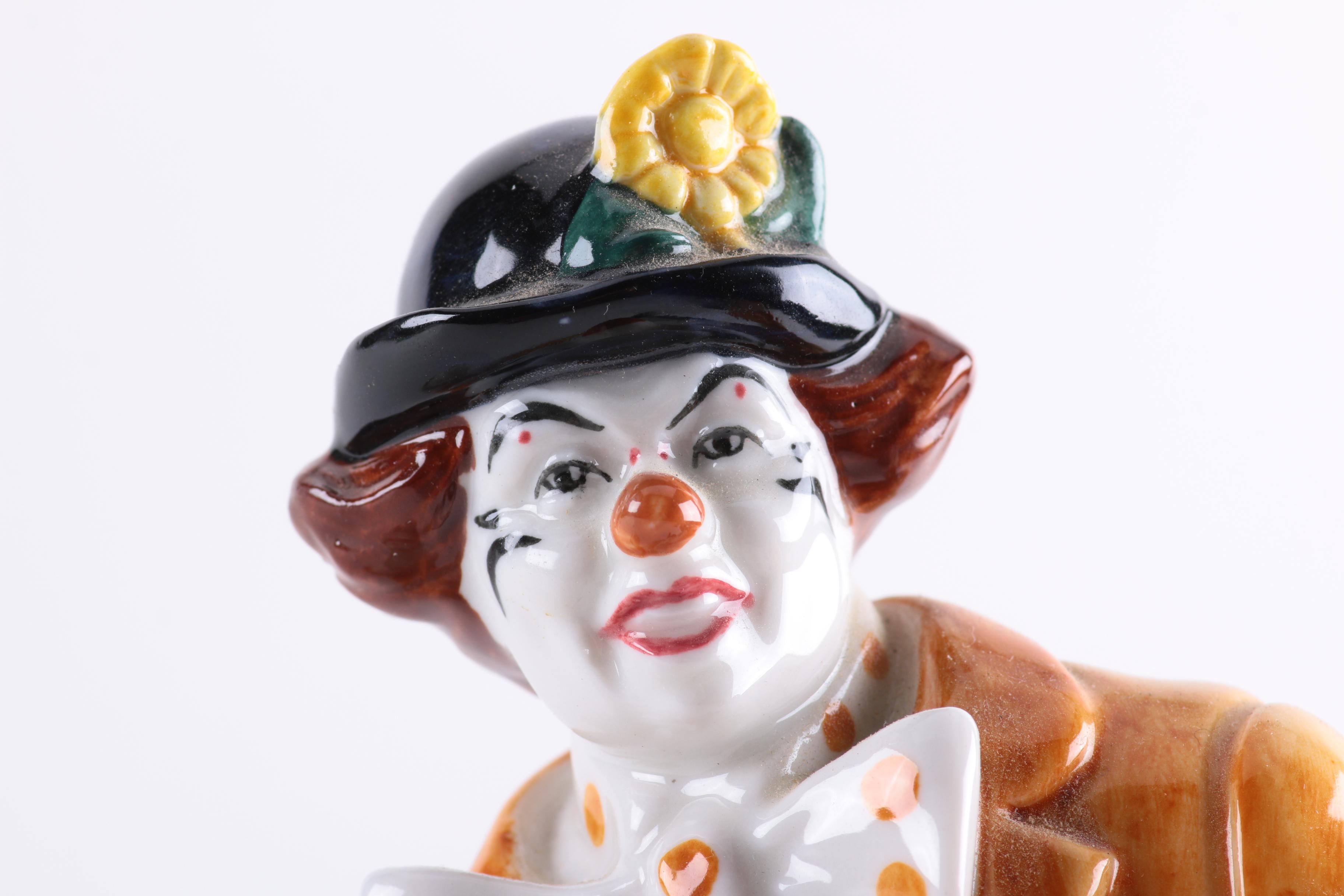 1978 Royal Doulton "The Clown" Porcelain Figurine