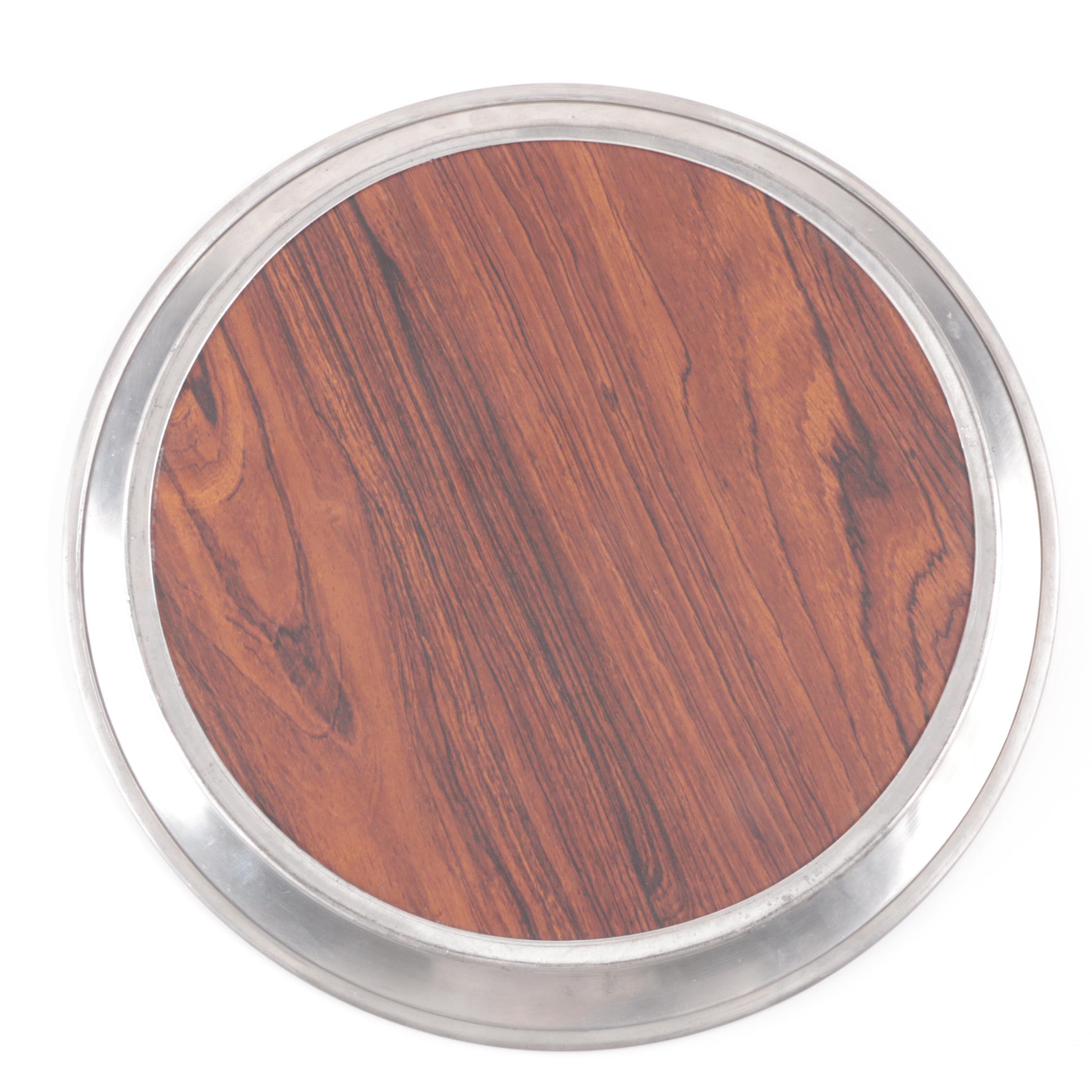 Stieff Pewter Coffee Service and Web Silver "Early American" Candlestick Holder