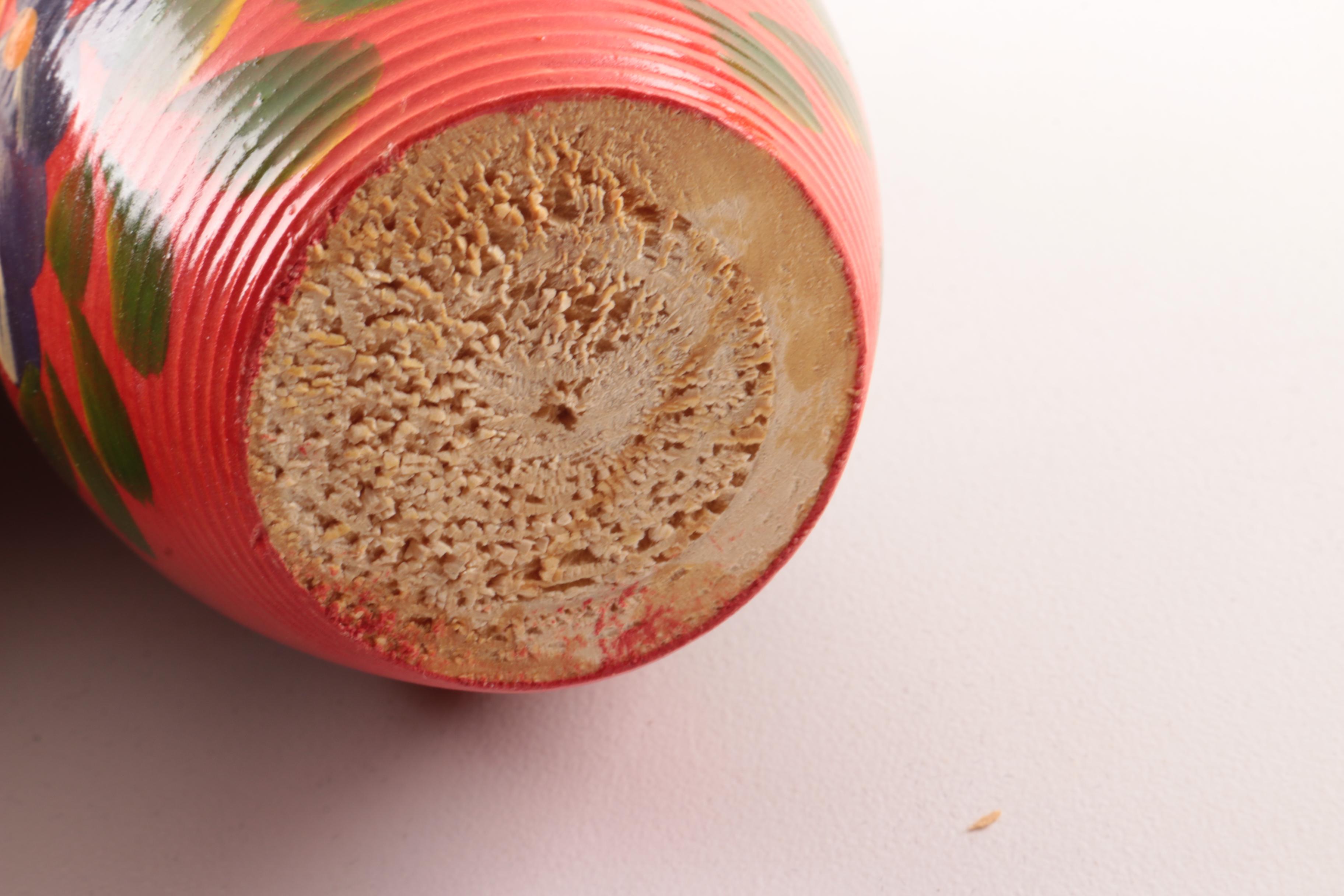 Vintage Hand-Painted and Signed Matryoshka Nesting Doll