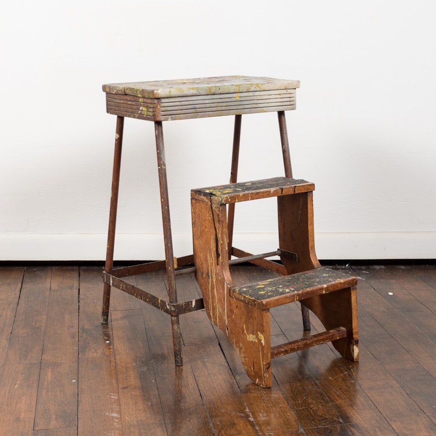 Vintage Painter's Stepstool
