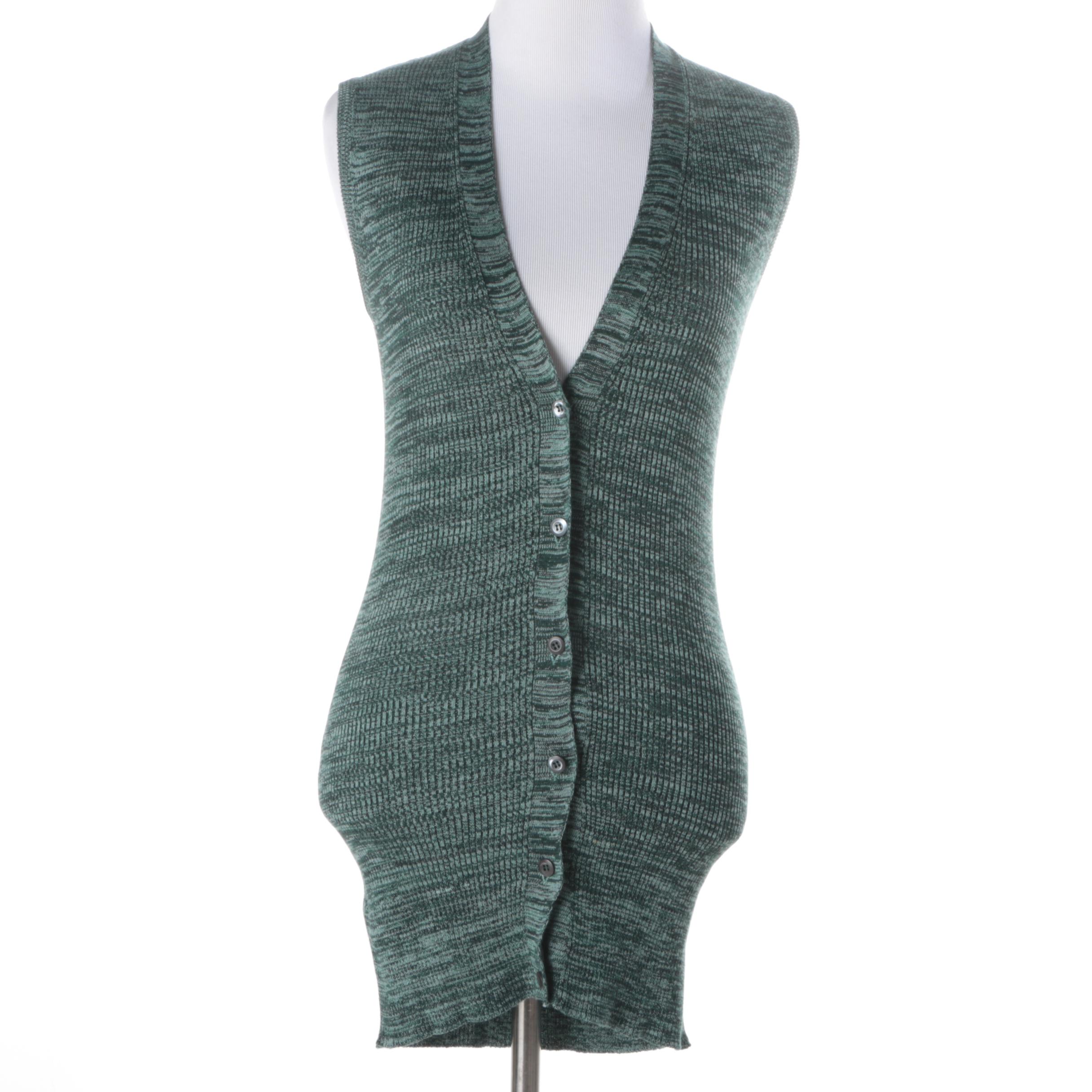 Women's Prada Sleeveless Knit Cardigan