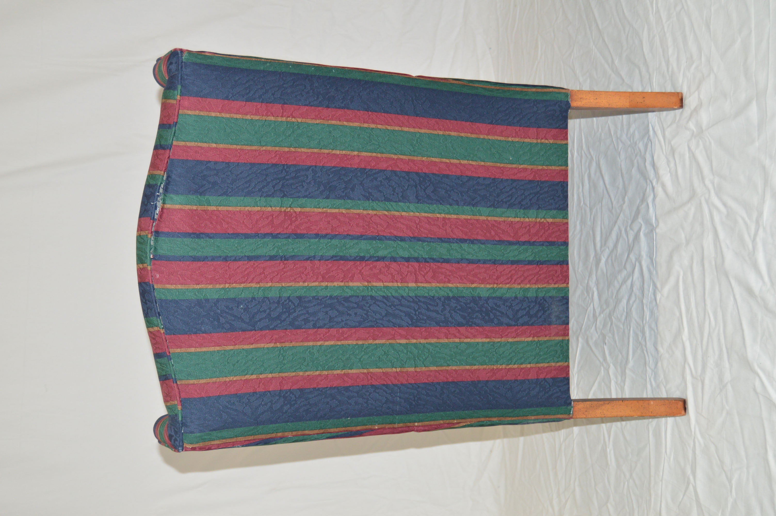 Striped Wingback Chairs