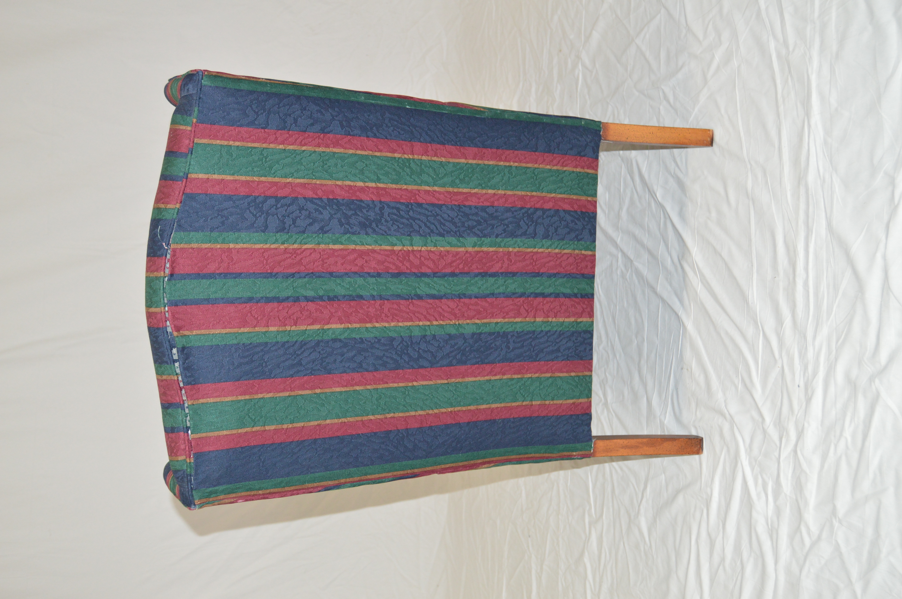 Striped Wingback Chairs