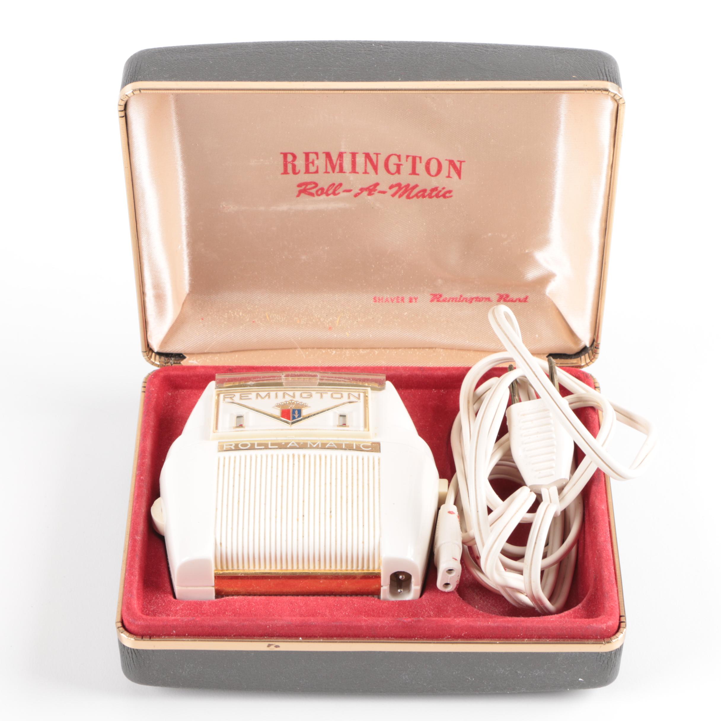 Vintage Remington Electric Shavers with Lady Michelle Jewelry Cleaner