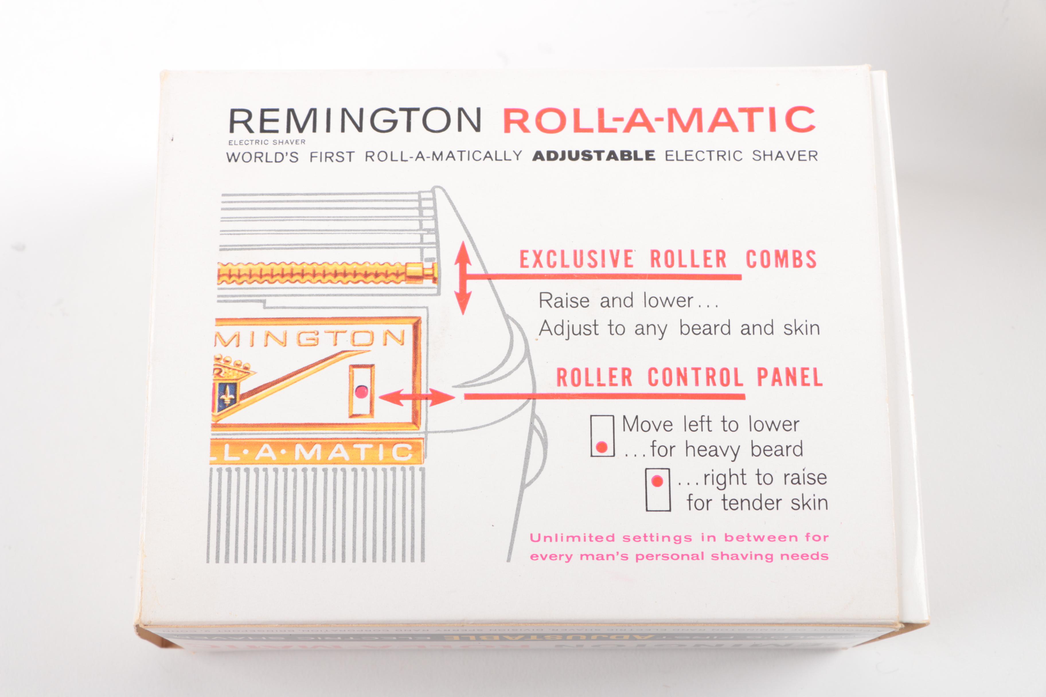 Vintage Remington Electric Shavers with Lady Michelle Jewelry Cleaner