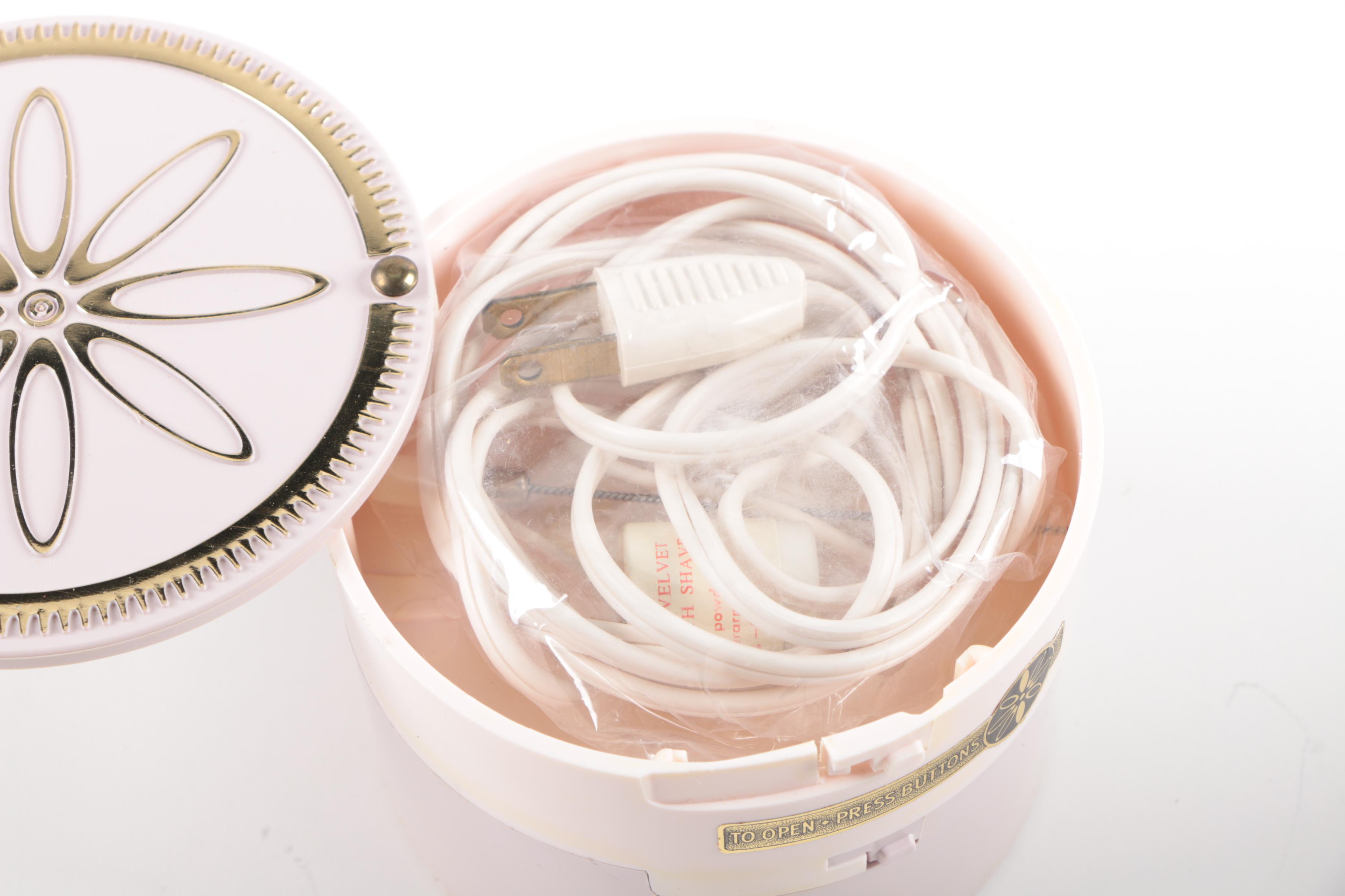 Vintage Remington Electric Shavers with Lady Michelle Jewelry Cleaner