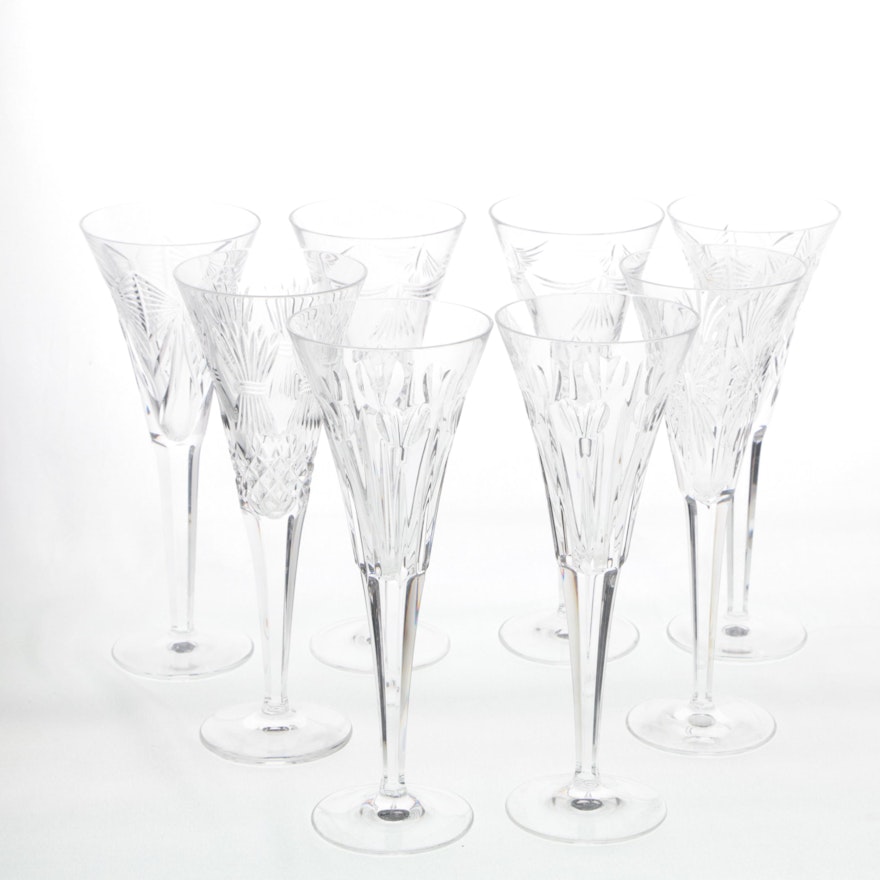 Waterford Crystal "Millennium Series" Champagne Toasting Flutes