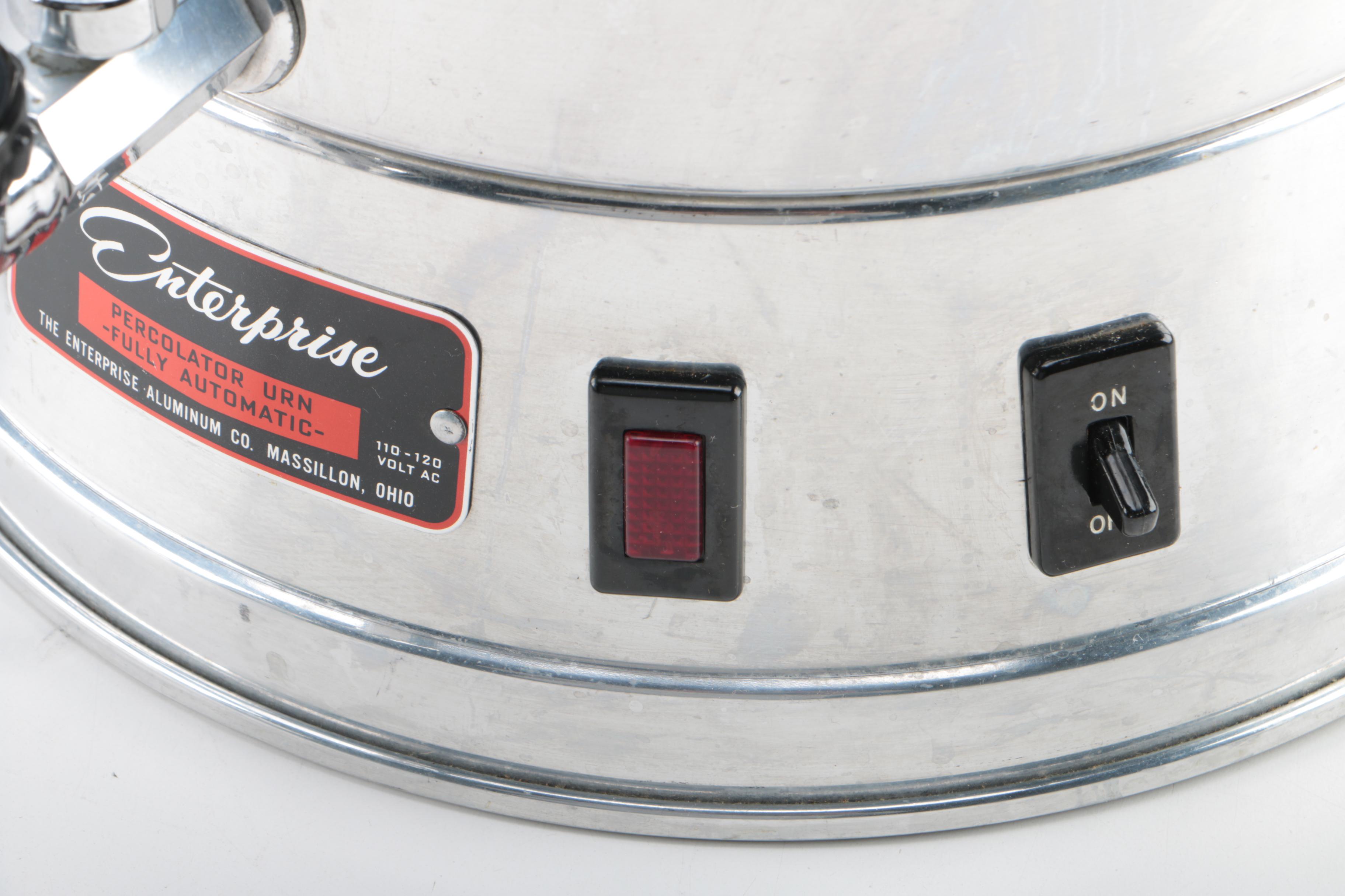 Enterprise Electric Coffee Percolator Urn