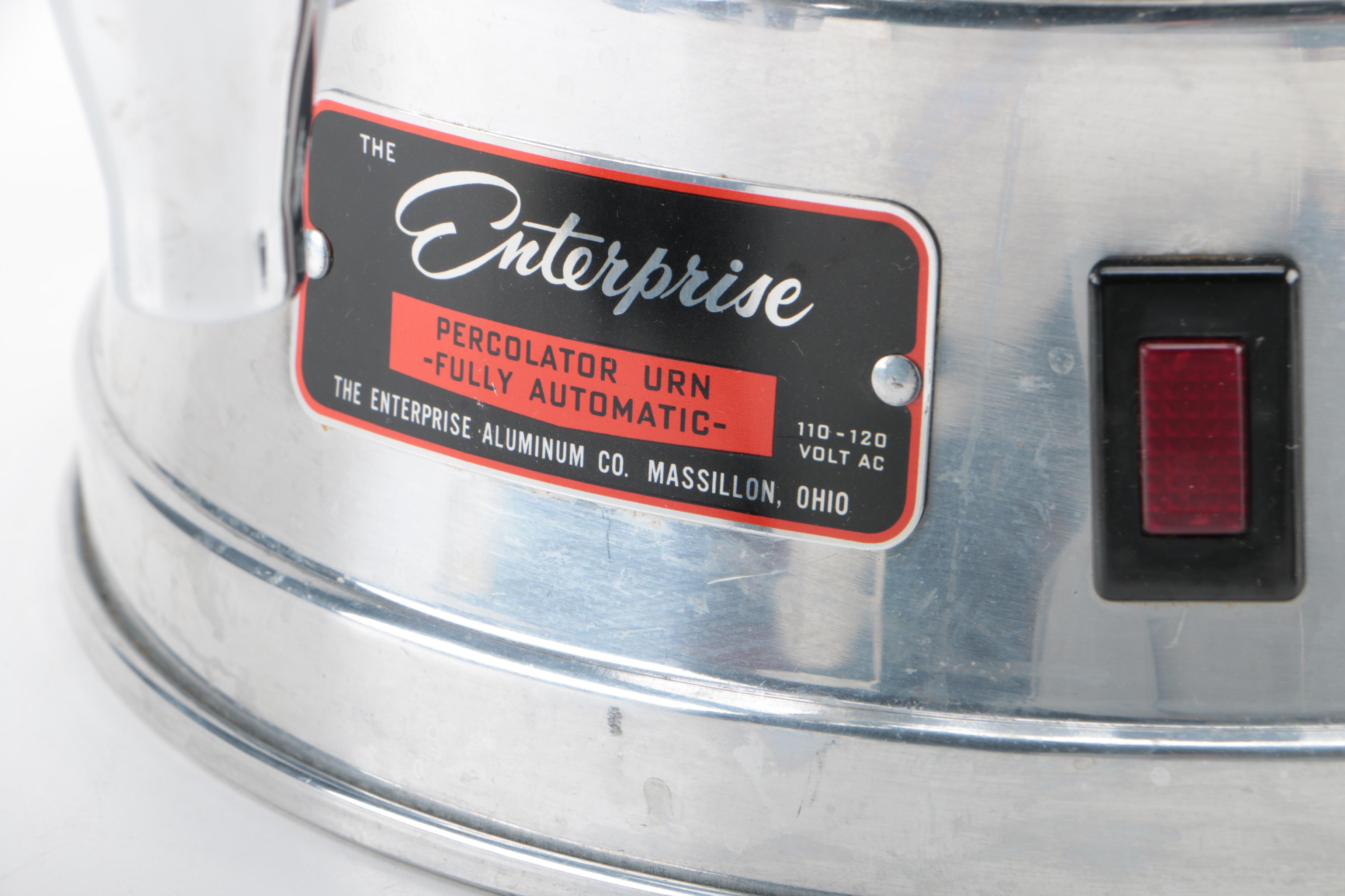 Enterprise Electric Coffee Percolator Urn