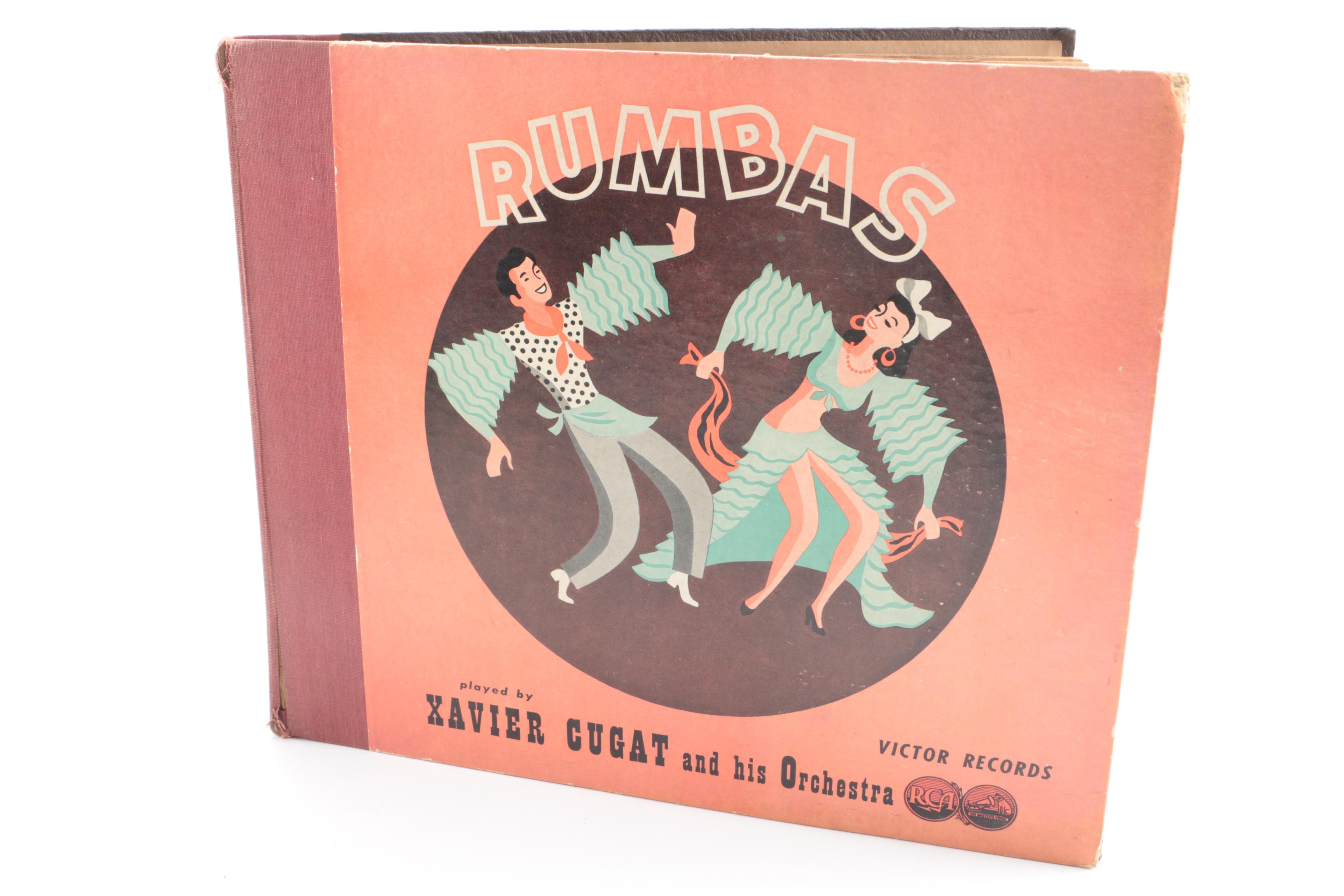 Vintage 78 RPM Big Band Record Albums