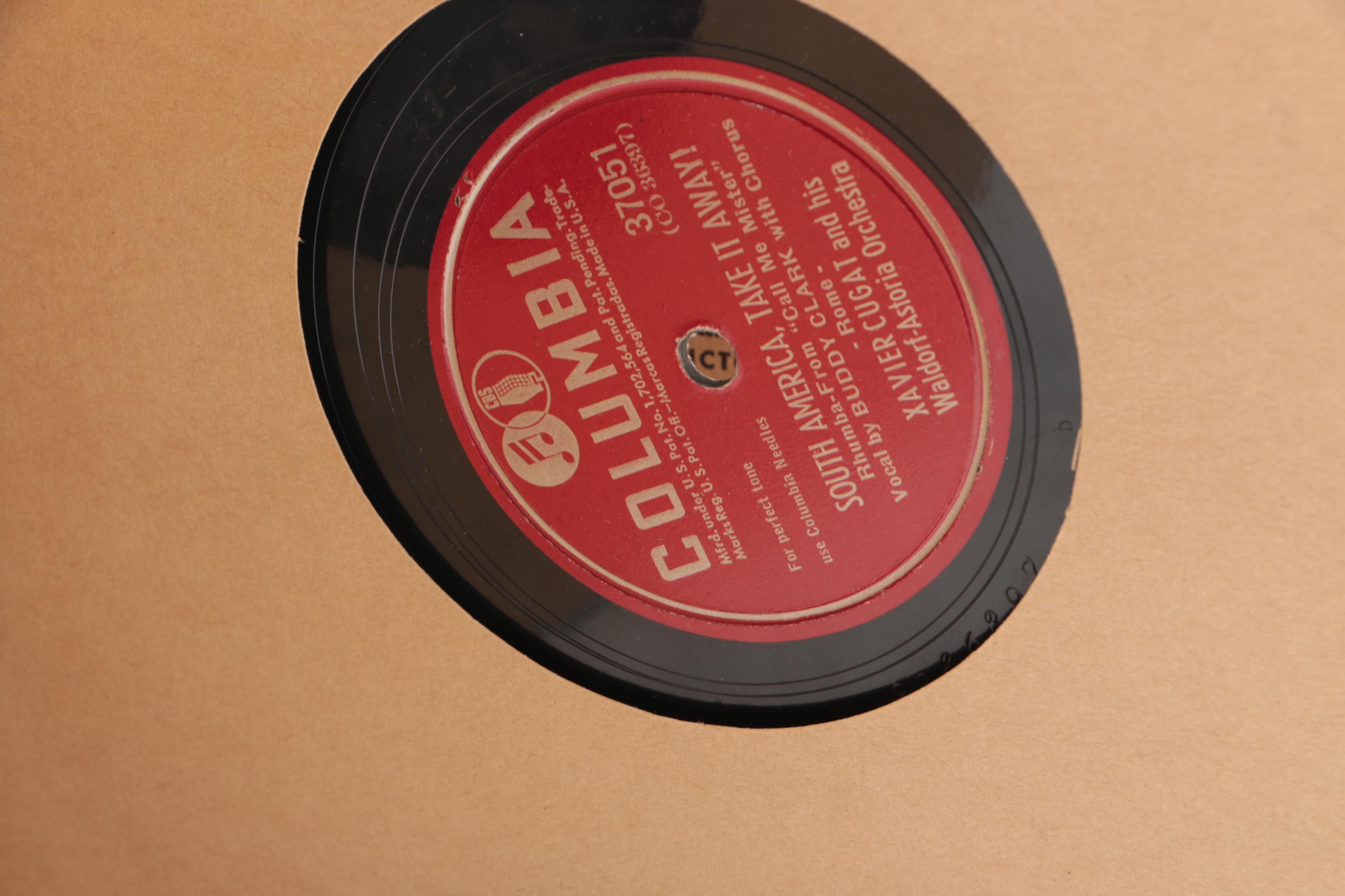 Vintage 78 RPM Big Band Record Albums